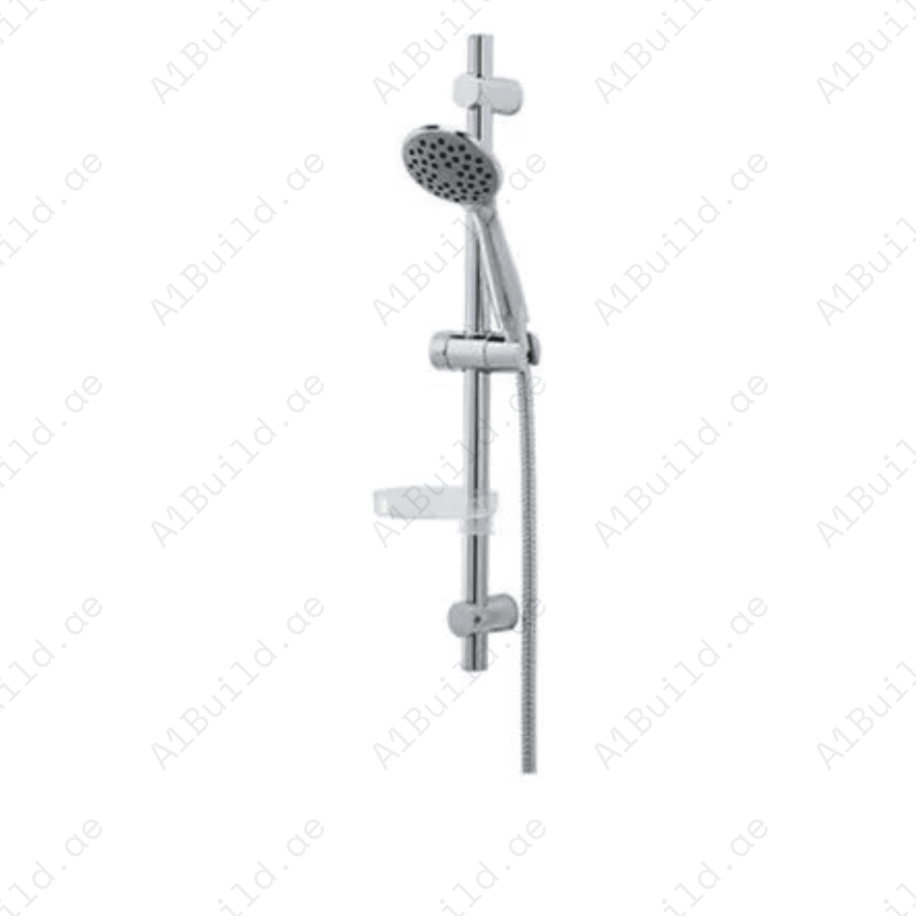 ShowerSet1S_AdjustableWallRail_FlexibleHose_SoapDish_2