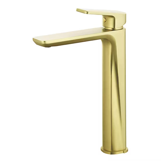 Luxury Elite Single Lever High Basin Mixer: Gold, 100% Made in Germany