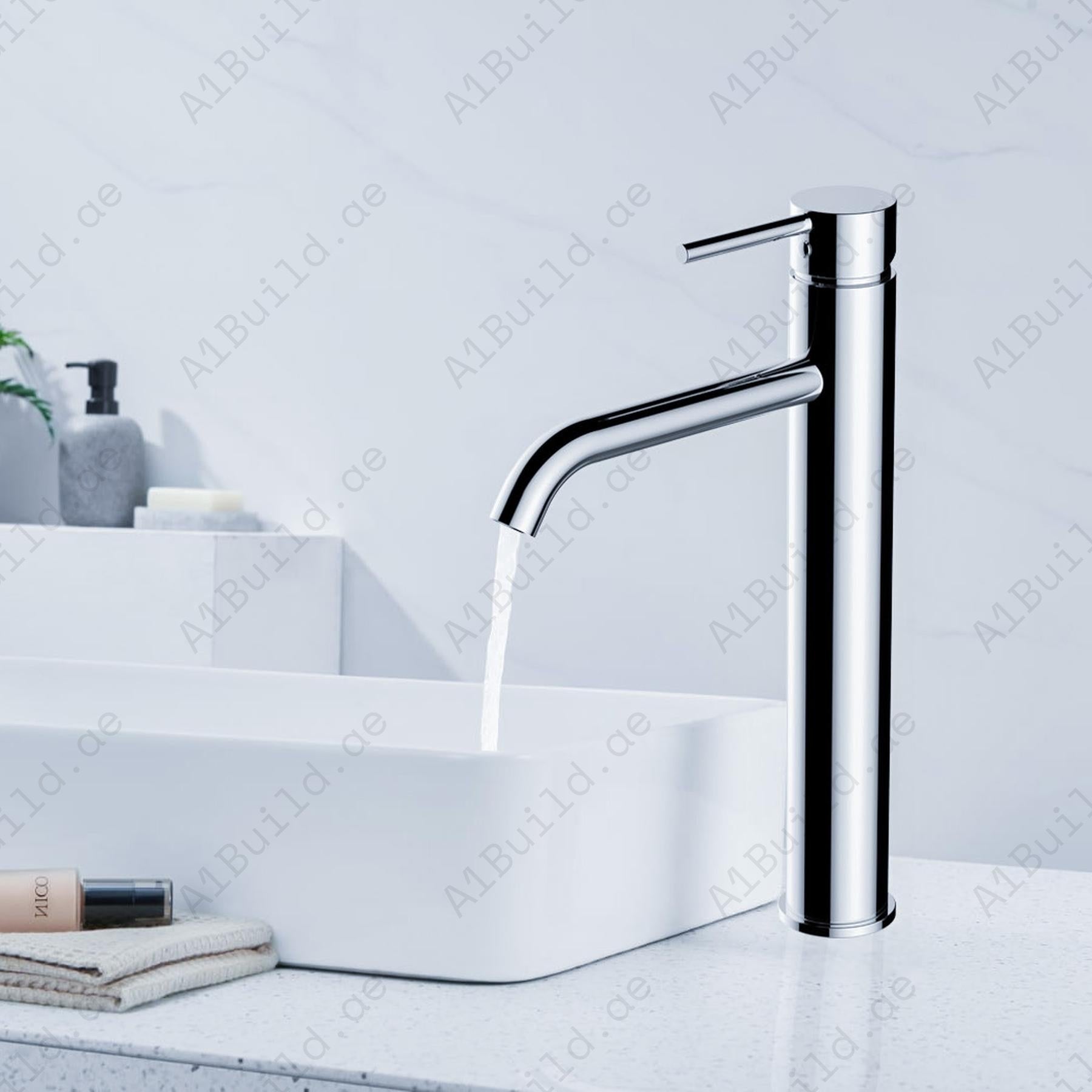 Single Lever Basin Mixer Chrome Plated