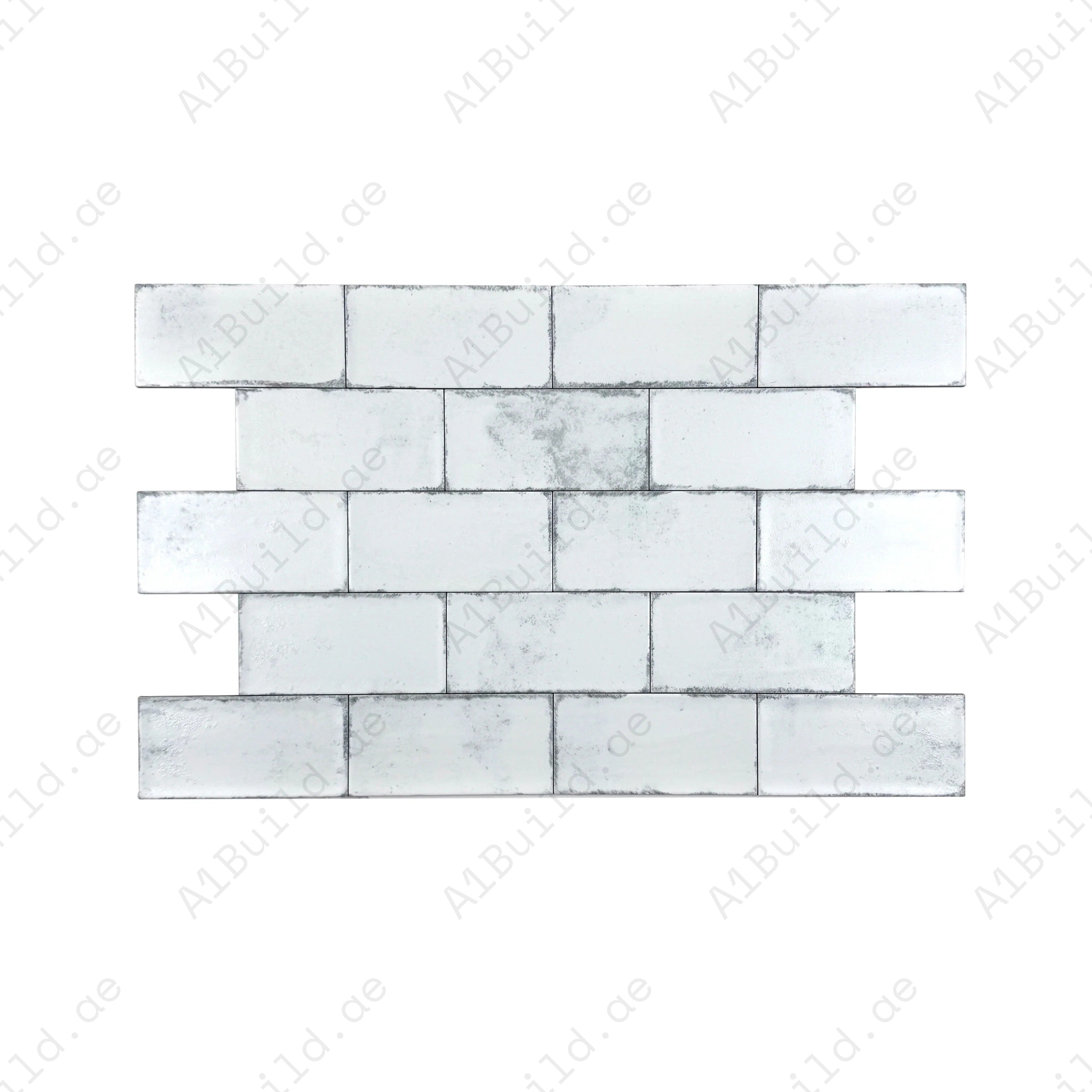 Snow White matte ceramic tile with sleek long-strip design. Durable, waterproof, scratch & stain-resistant—perfect for walls, floors, kitchens & bathrooms.