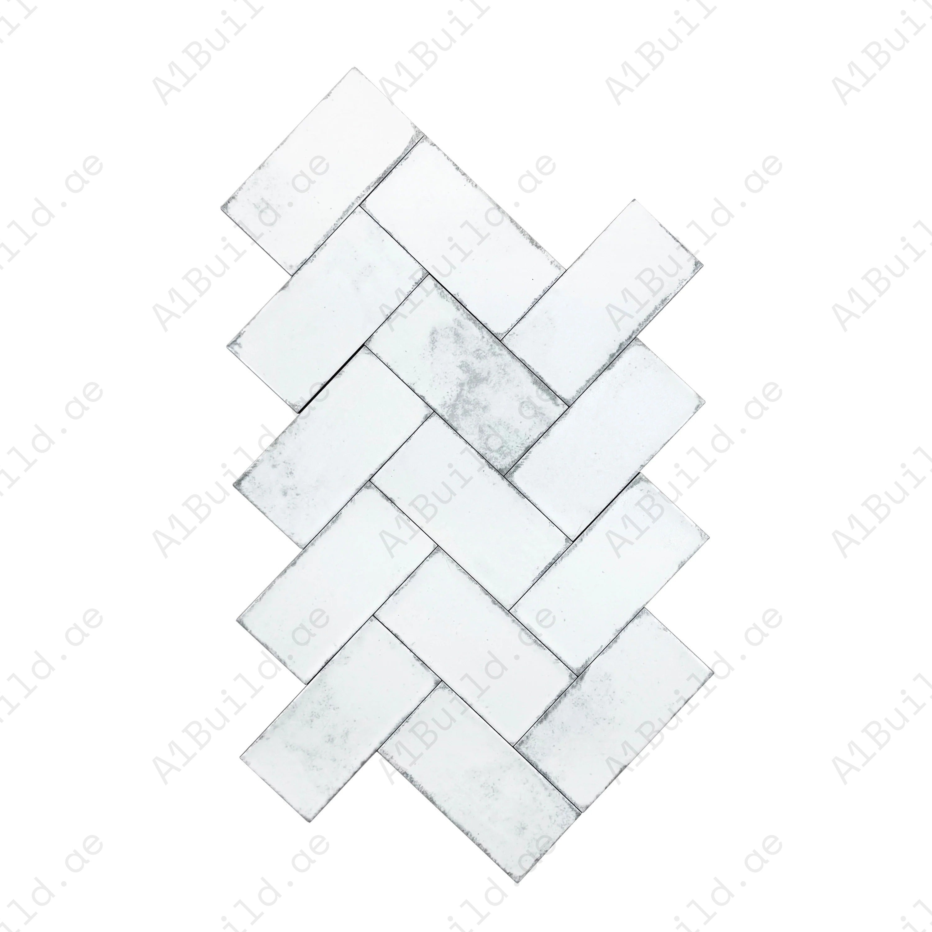 Snow White matte ceramic tile with sleek long-strip design. Durable, waterproof, scratch & stain-resistant—perfect for walls, floors, kitchens & bathrooms.