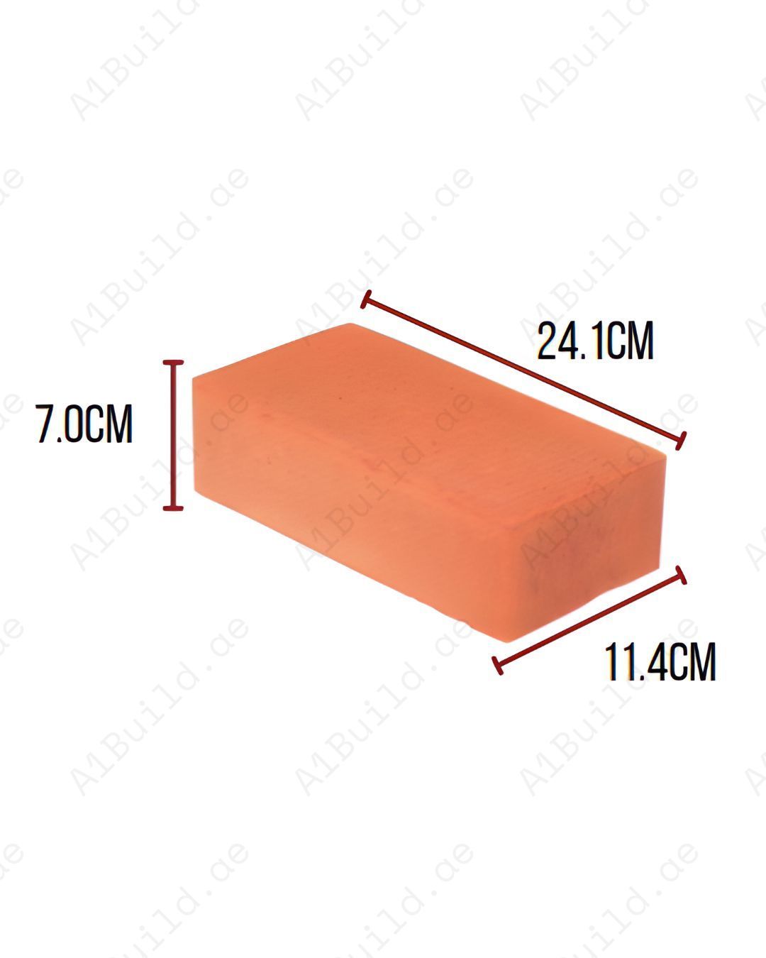 Solid 24.1×11.4×7.0cm concrete wall block. Compact size with maximum strength, waterproof build, and excellent durability for heavy-duty structures.