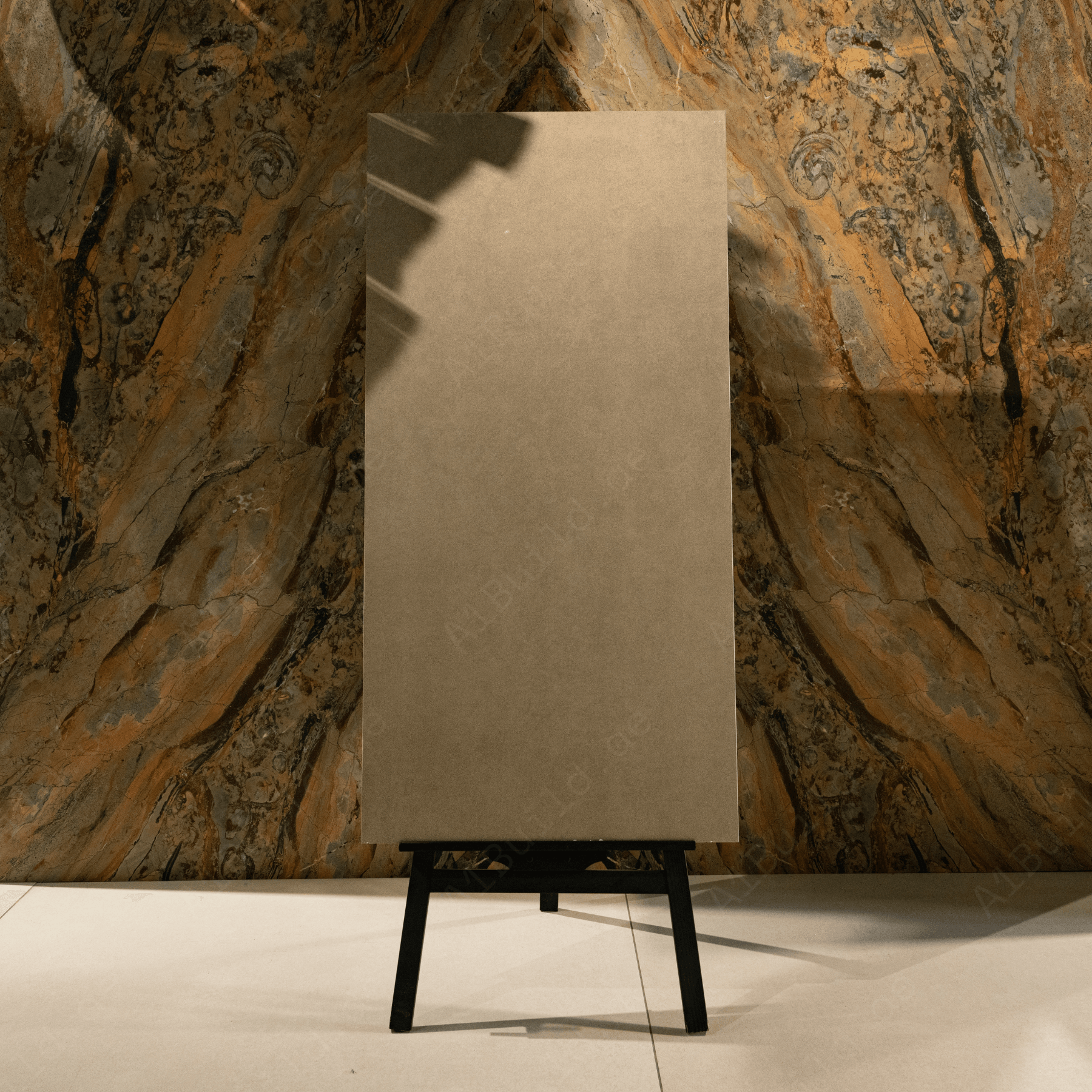 Solid Biscuit porcelain tile 60x120cm 9mm thickness, beige solid matte design, durable porcelain tile ideal for modern floors and walls.