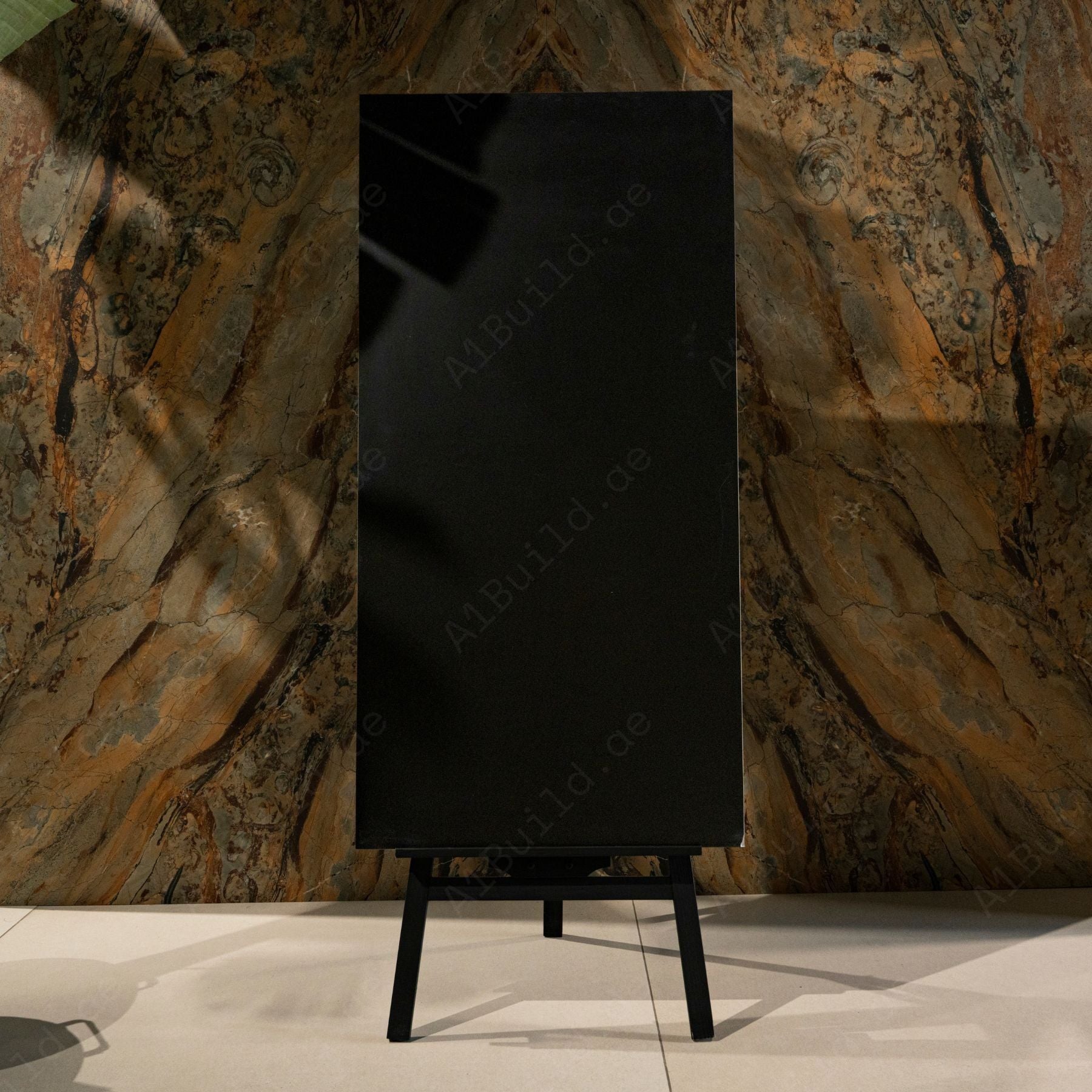 Solid Black matte porcelain tile 60x120cm 9mm offers a bold modern look with durable porcelain strength for premium floor and wall spaces.