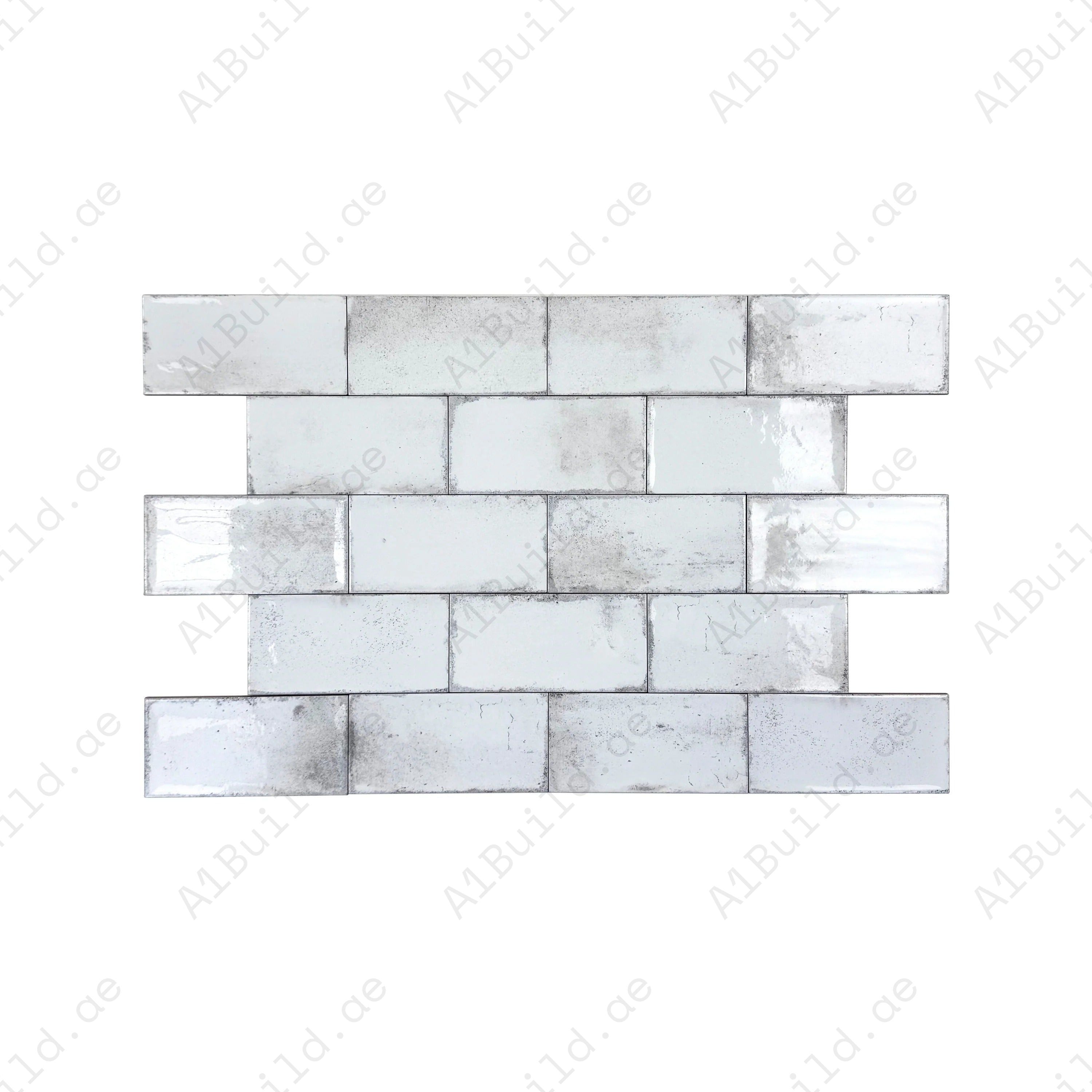 Spanish Timeless Tones Ivory White Glossy Ceramic Tile – Ideal for indoor & outdoor walls, kitchen backsplashes, bathrooms; durable, waterproof, scratch-resistant.