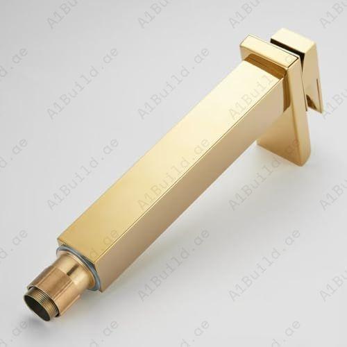 Square Ceiling Shower Arm 150mm in Premium Gold – Modern Bathroom Elegance
