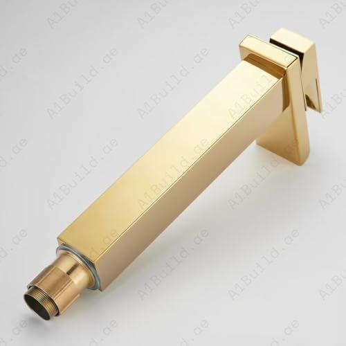 Square Ceiling Shower Arm 150mm in Premium Gold – Modern Bathroom Elegance