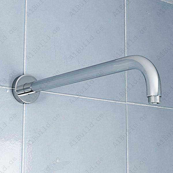 Square Shower Arm 400mm – Premium Chrome Finish, 100% Made in Germany | Hesanit