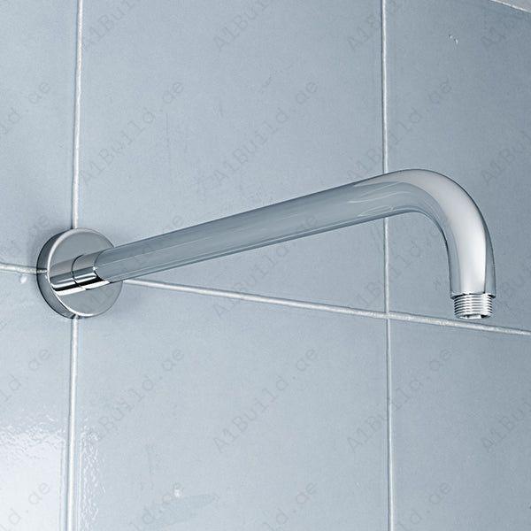 Square Shower Arm 400mm – Premium Chrome Finish, 100% Made in Germany | Hesanit