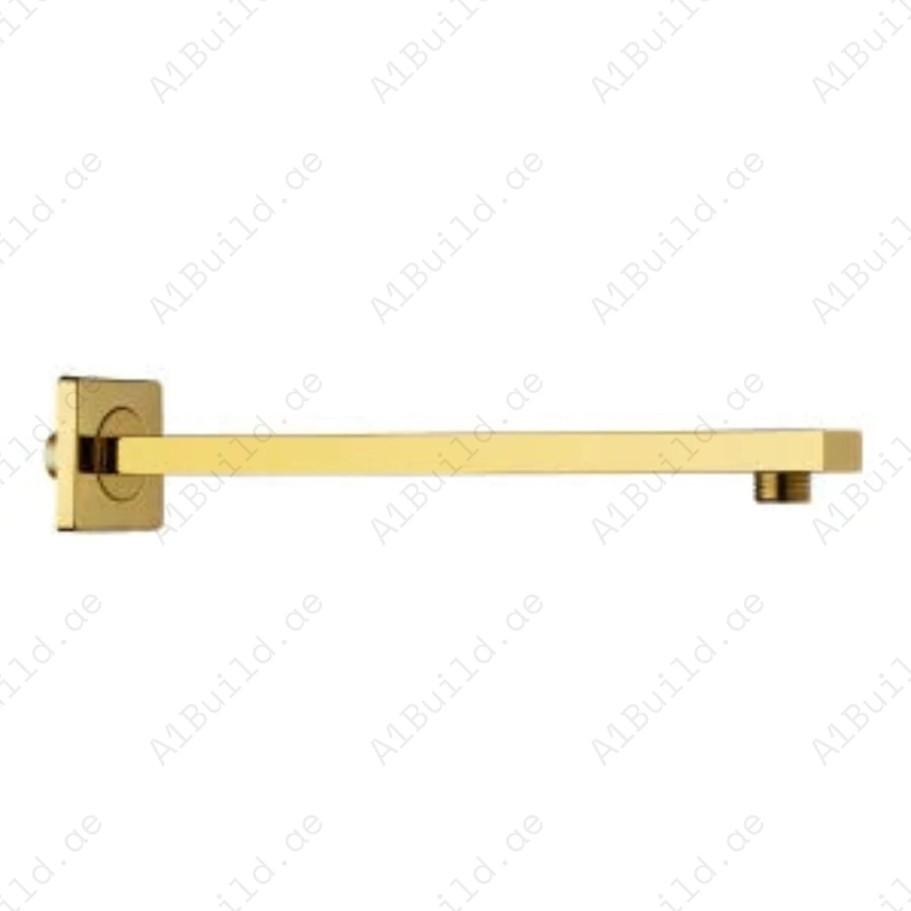 Square Shower Arm 400mm – Premium Gold Finish, 100% Made in Germany | Hesanit