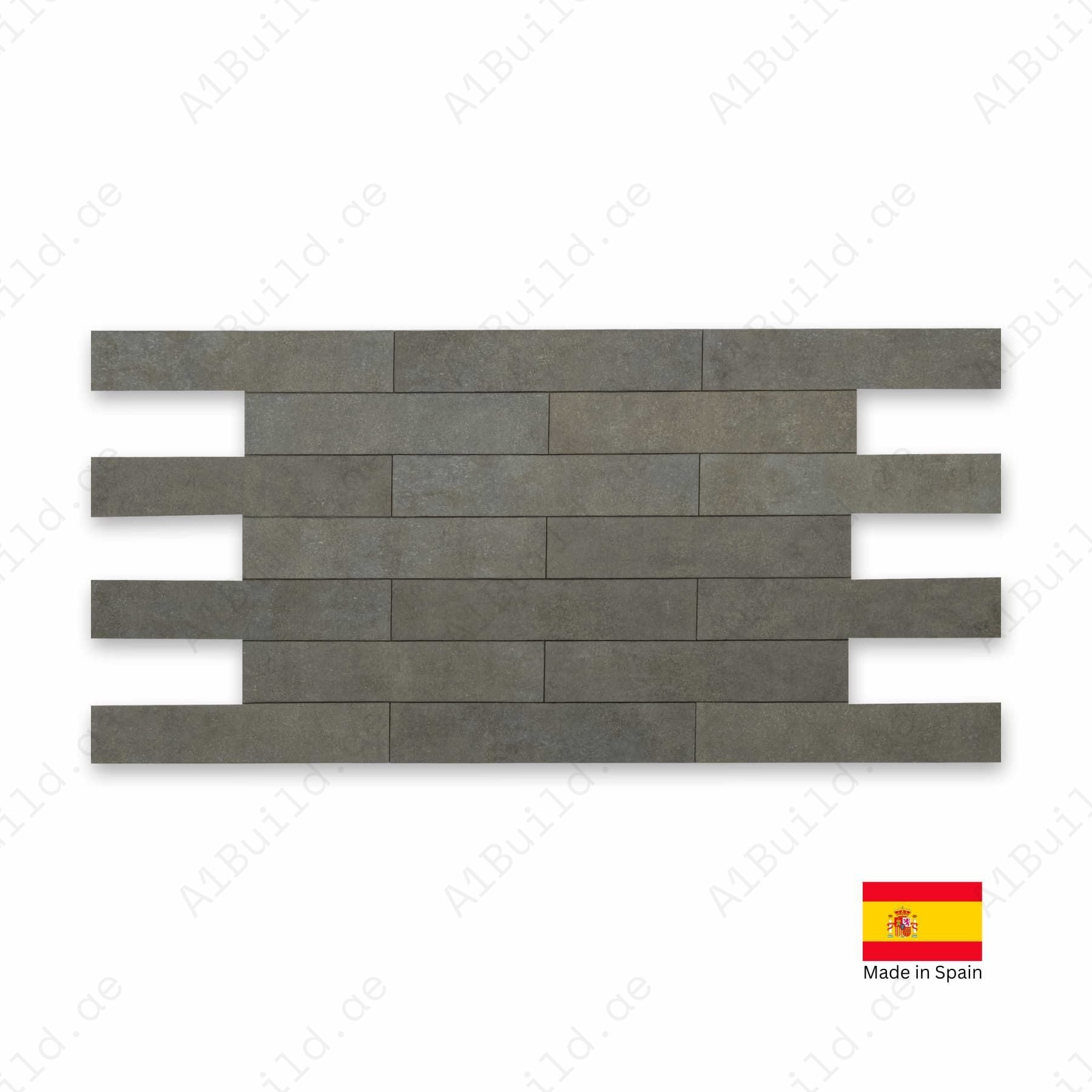 Stage Forest matt tiles, 06x30cm, made in Spain. Perfect for indoor & outdoor walls and floors, kitchens, and bathrooms.