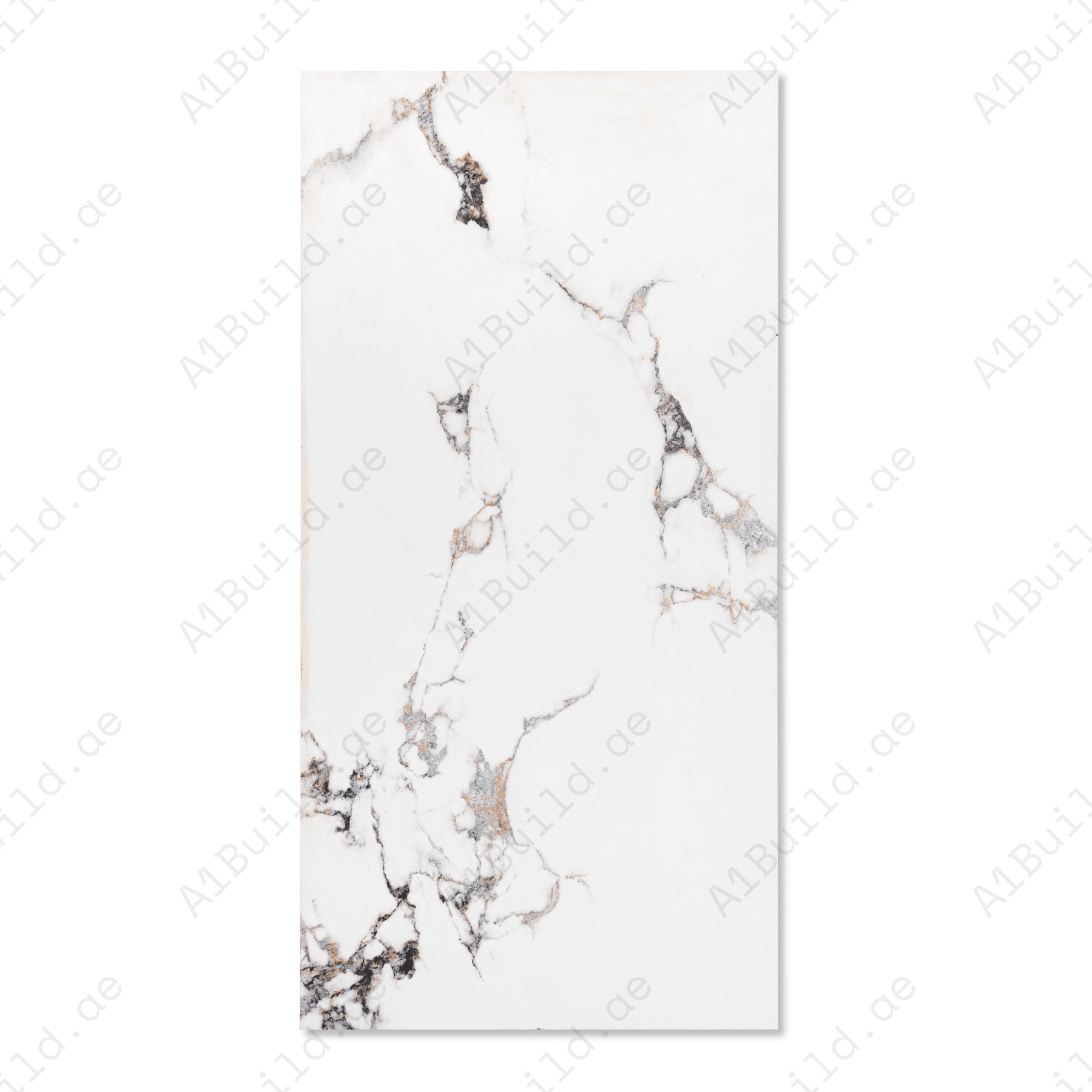 Statuario Vistota porcelain tile 60x120cm with 9mm thickness, Italian marble look, durable porcelain, ideal for floors and walls.
