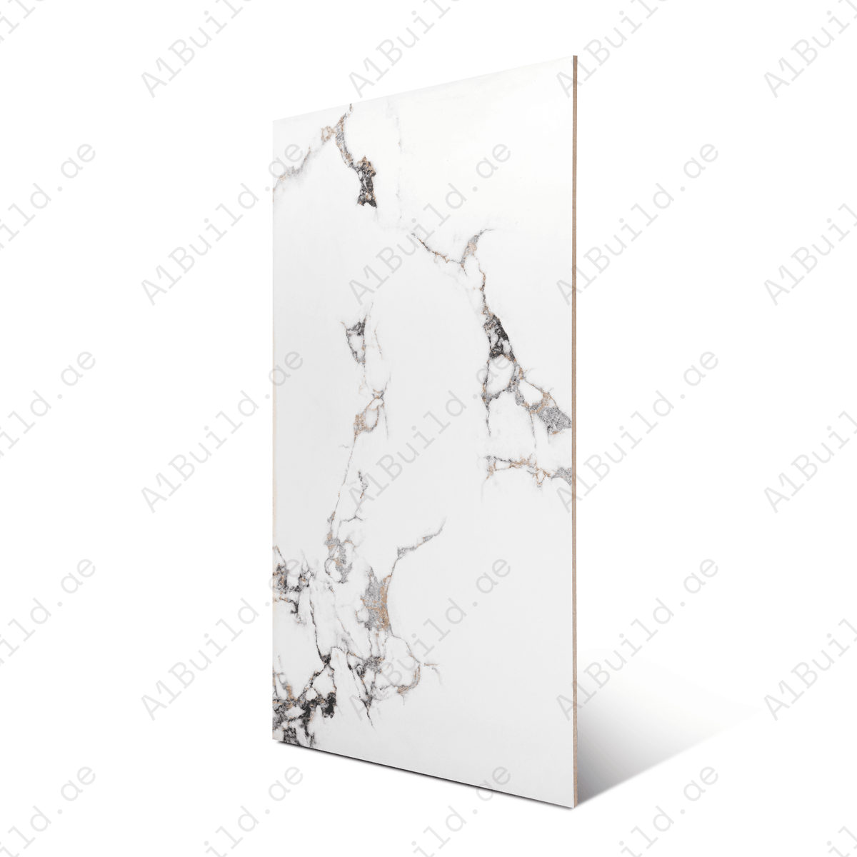 Statuario Vistota porcelain tile 60x120cm with 9mm thickness, Italian marble look, durable porcelain, ideal for floors and walls.