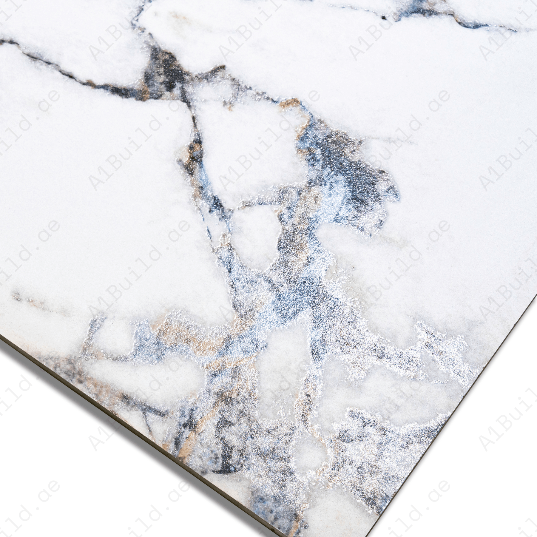 Statuario Vistota porcelain tile 60x120cm with 9mm thickness, Italian marble look, durable porcelain, ideal for floors and walls.