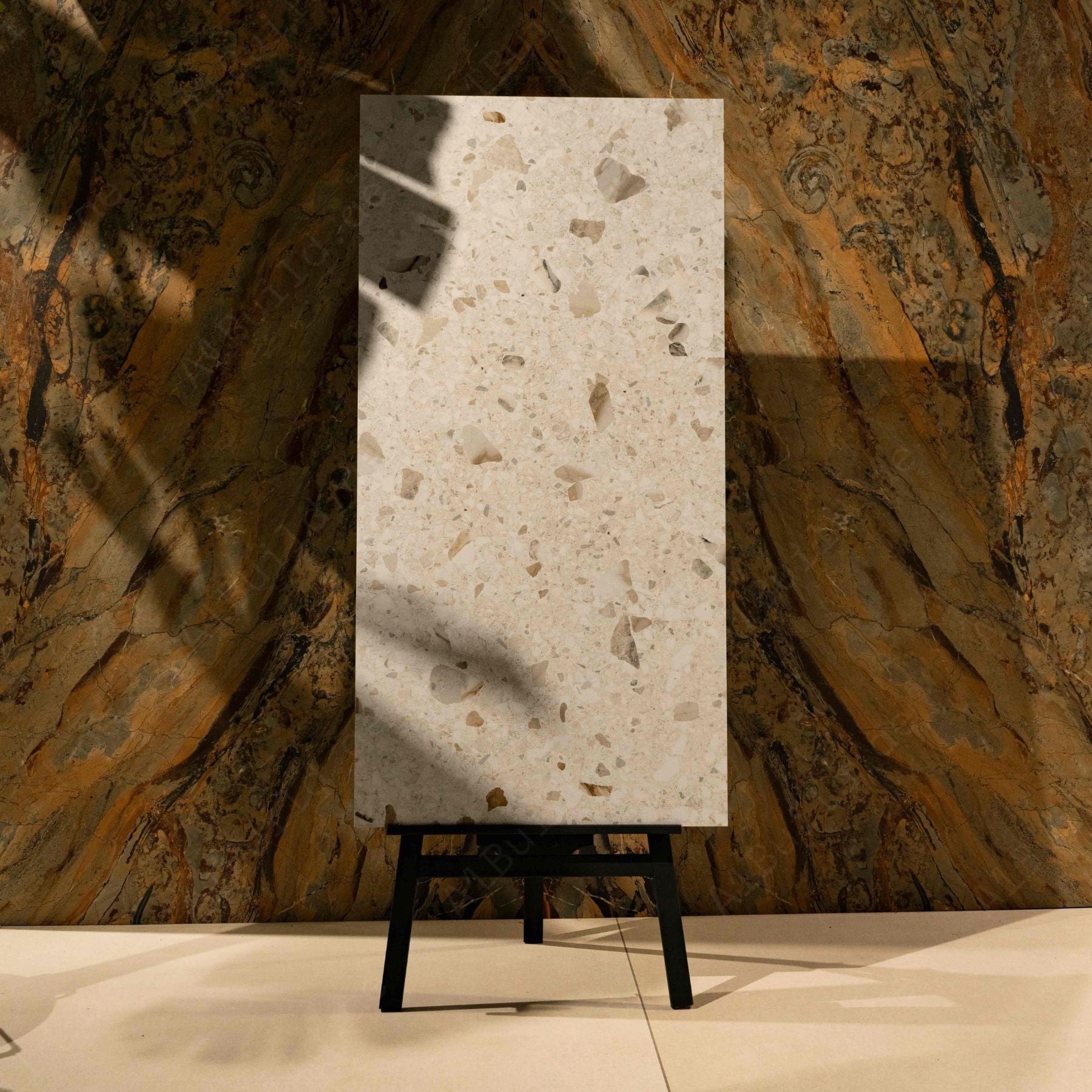 Stone Craft (60X120cm 09mm Random Glitter on Matt Special Finish Porcelain Indoor Floor & Wall Tiles)