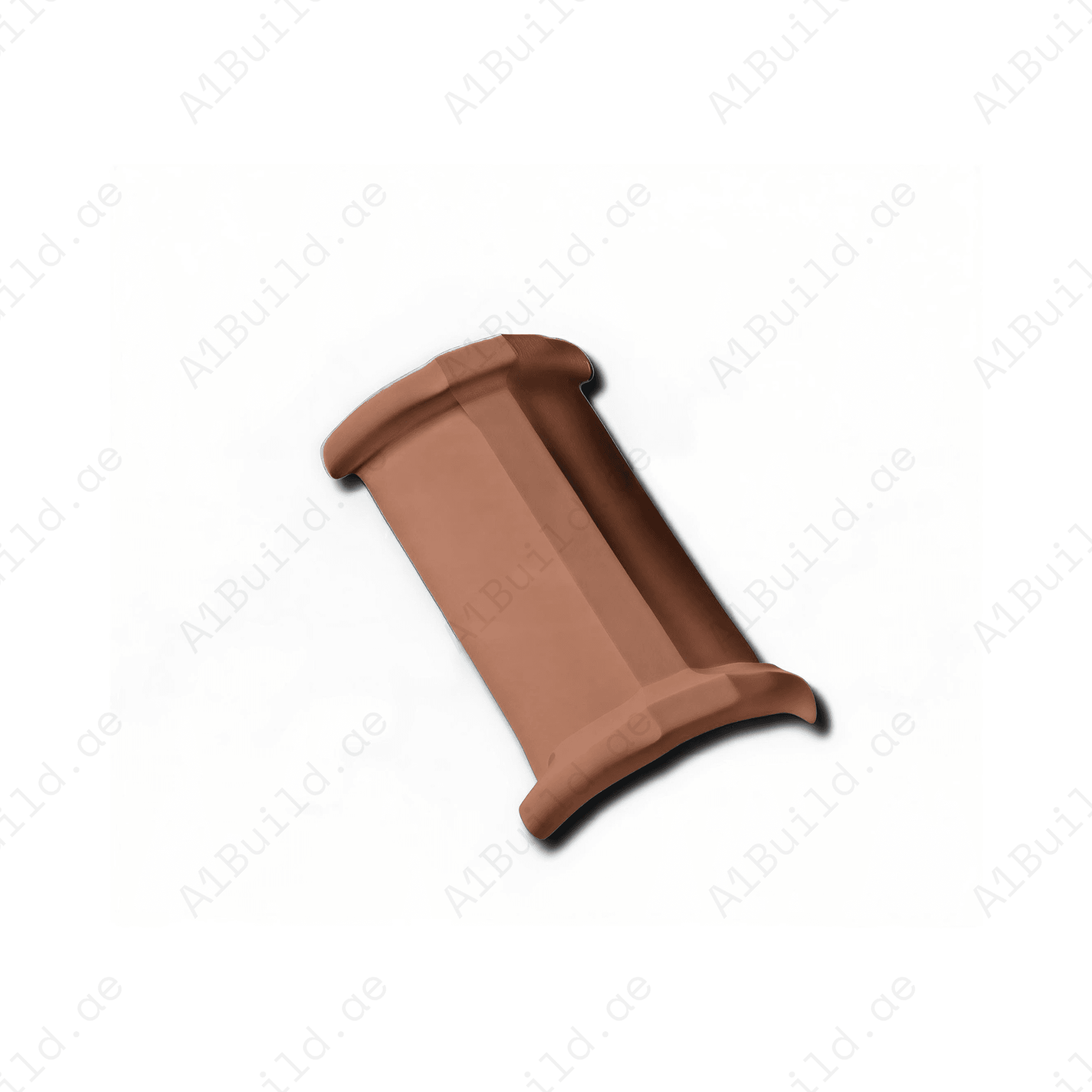 Strong Yamama clay ridge tile for sealing roof peaks, improving weather protection, and providing a seamless roofline finish.