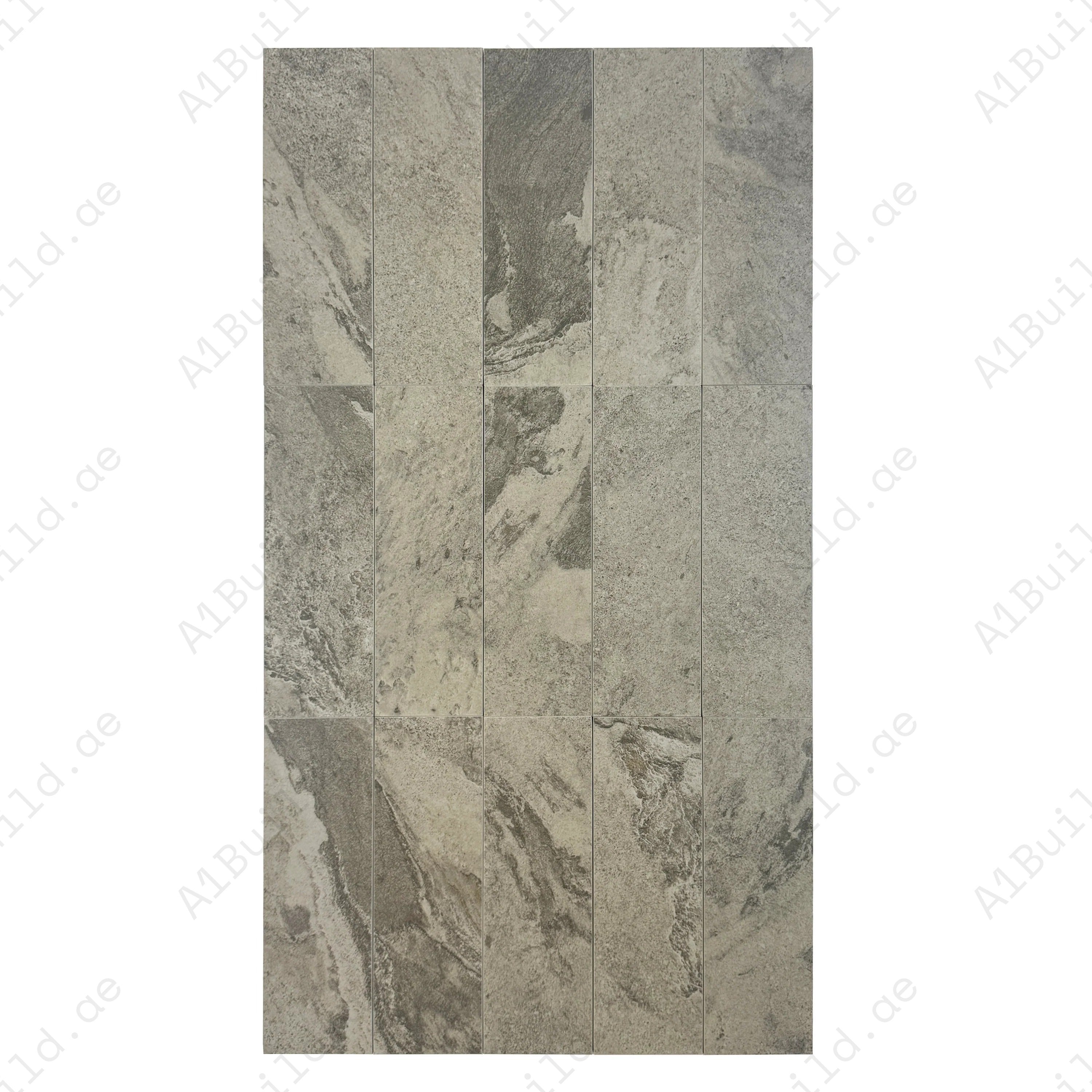Sukabumi Beige Pattern Matt Porcelain Tile 100x300mm. Durable, slip-resistant, UV stable & eco-friendly, ideal for luxury pools, spas & water features in Dubai.