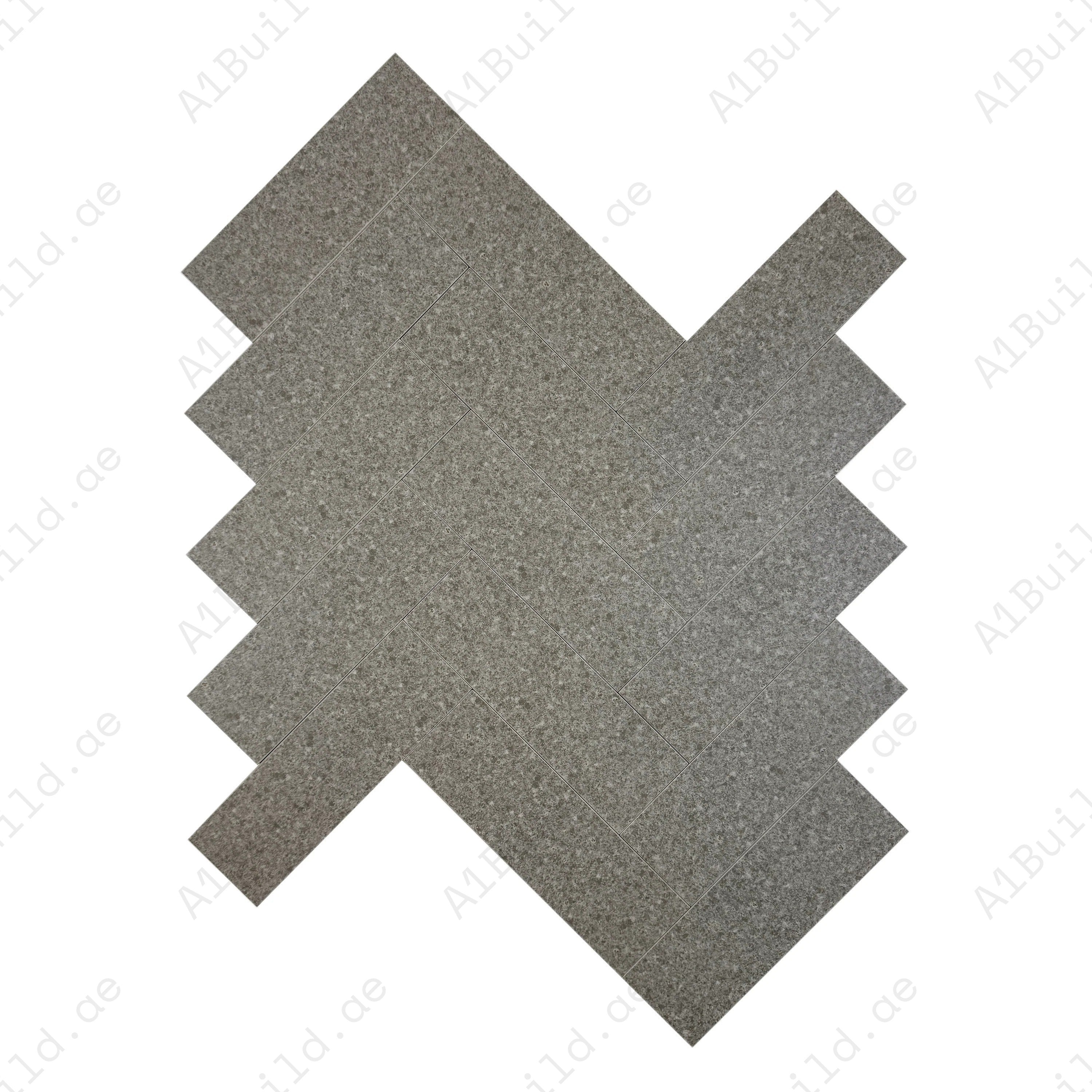 Sukabumi Dark Grey Matt Porcelain Tile 100x300mm. Durable, slip-resistant, UV stable & eco-friendly, perfect for luxury pools, spas & water features in Dubai.