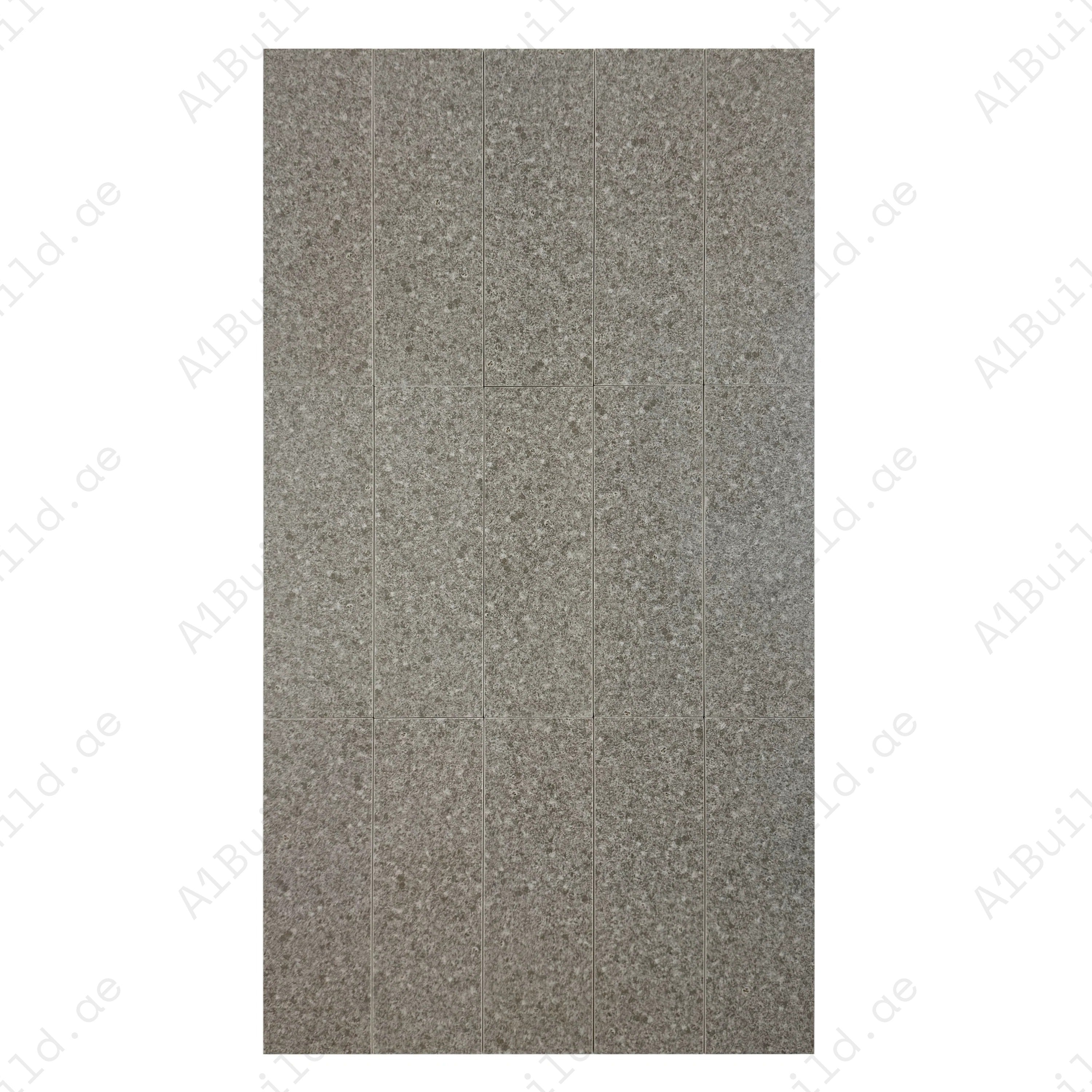 Sukabumi Dark Grey Matt Porcelain Tile 100x300mm. Durable, slip-resistant, UV stable & eco-friendly, perfect for luxury pools, spas & water features in Dubai.