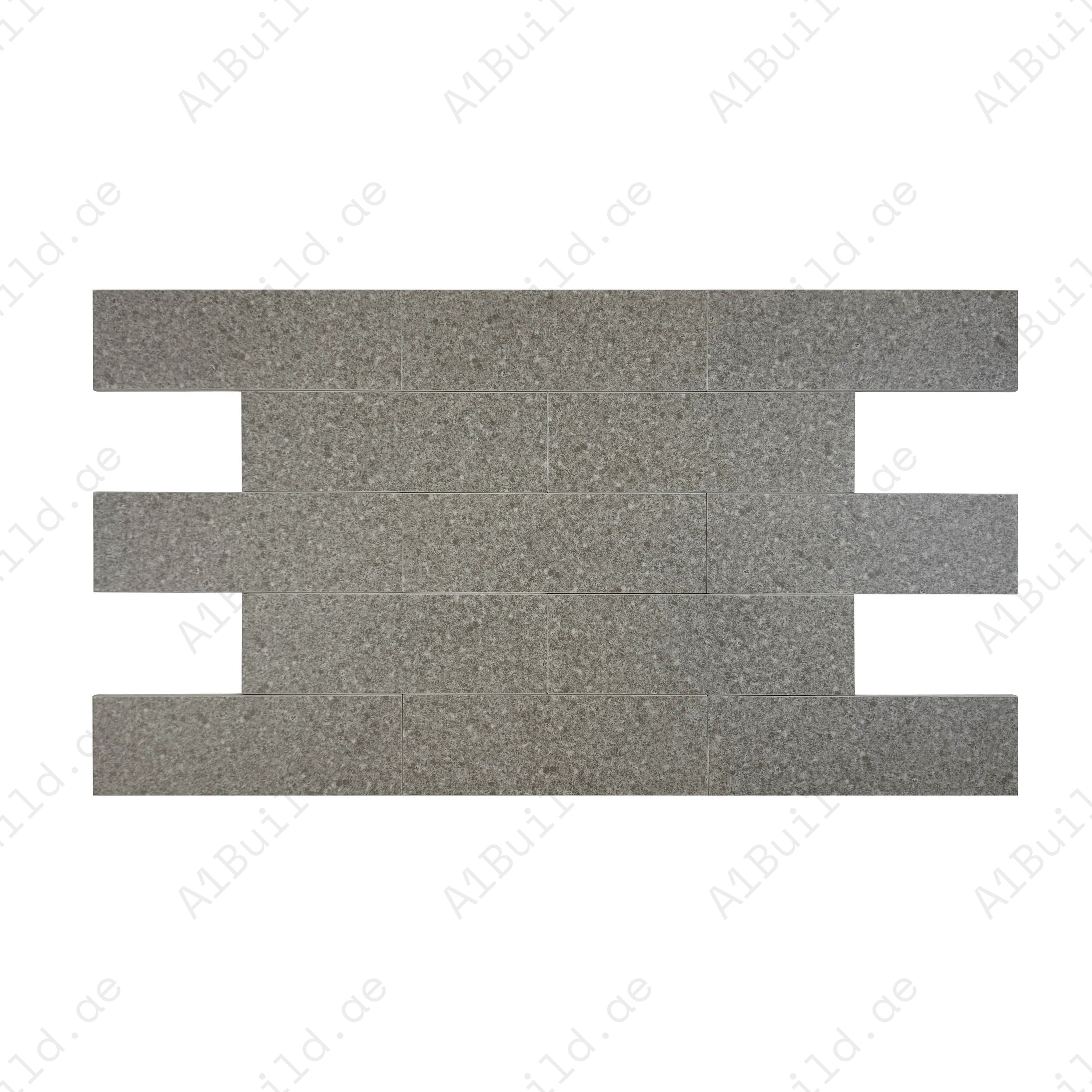 Sukabumi Dark Grey Matt Porcelain Tile 100x300mm. Durable, slip-resistant, UV stable & eco-friendly, perfect for luxury pools, spas & water features in Dubai.