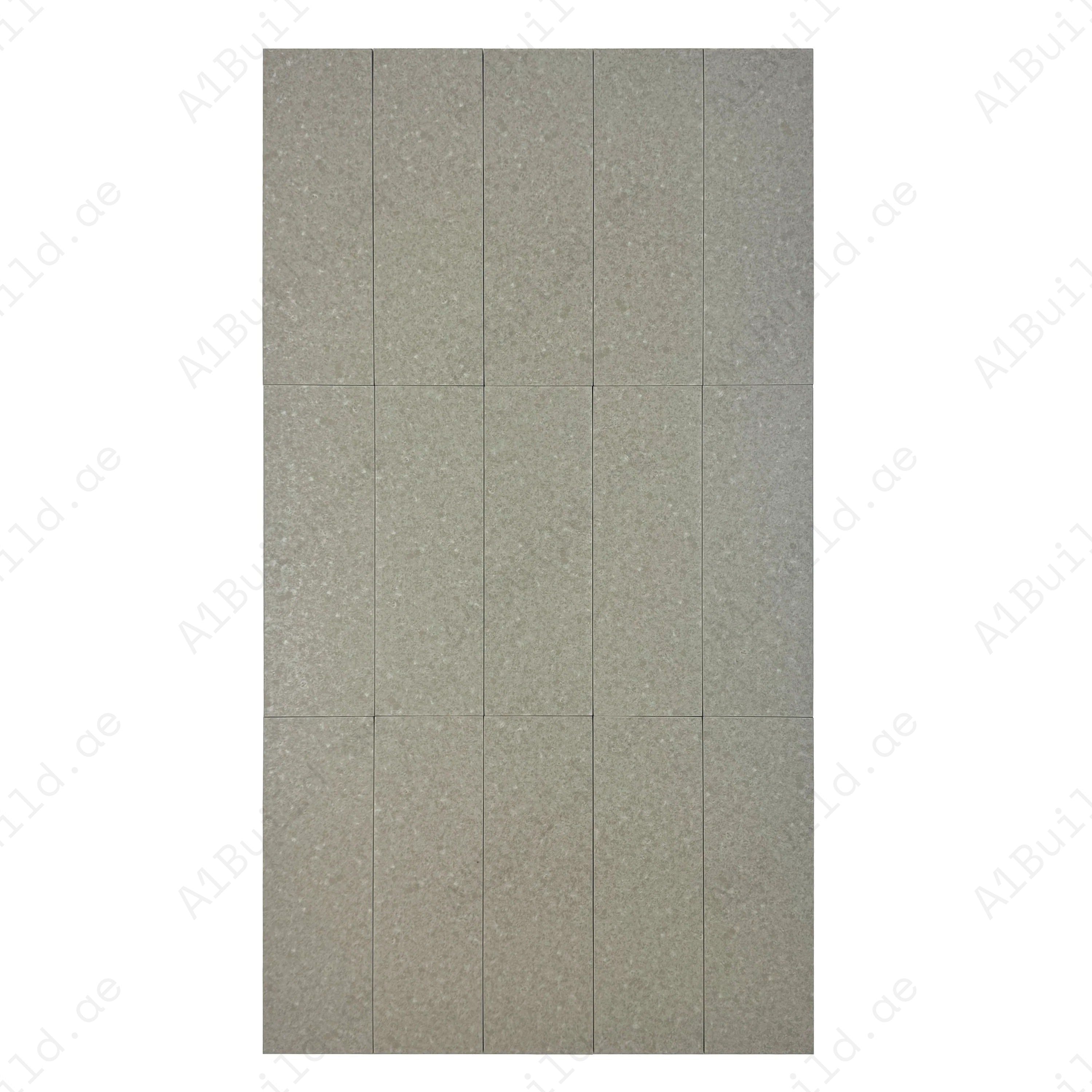 Sukabumi Medium Beige Matt Porcelain Tile 100x300mm. Durable, slip-resistant, UV & corrosion resistant, eco-friendly, perfect for pools, spas & water features.
