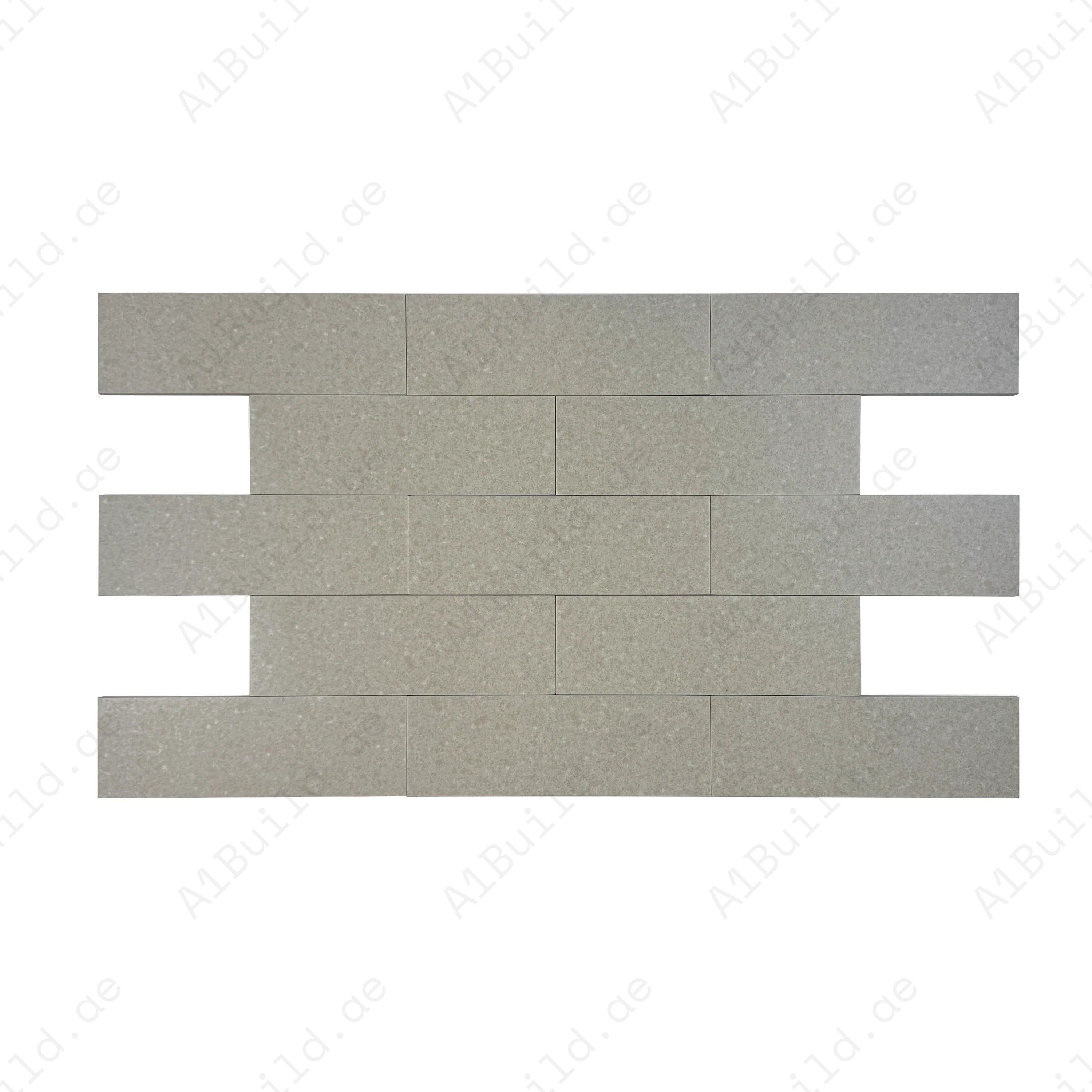 Sukabumi Medium Beige Matt Porcelain Tile 100x300mm. Durable, slip-resistant, UV & corrosion resistant, eco-friendly, perfect for pools, spas & water features.