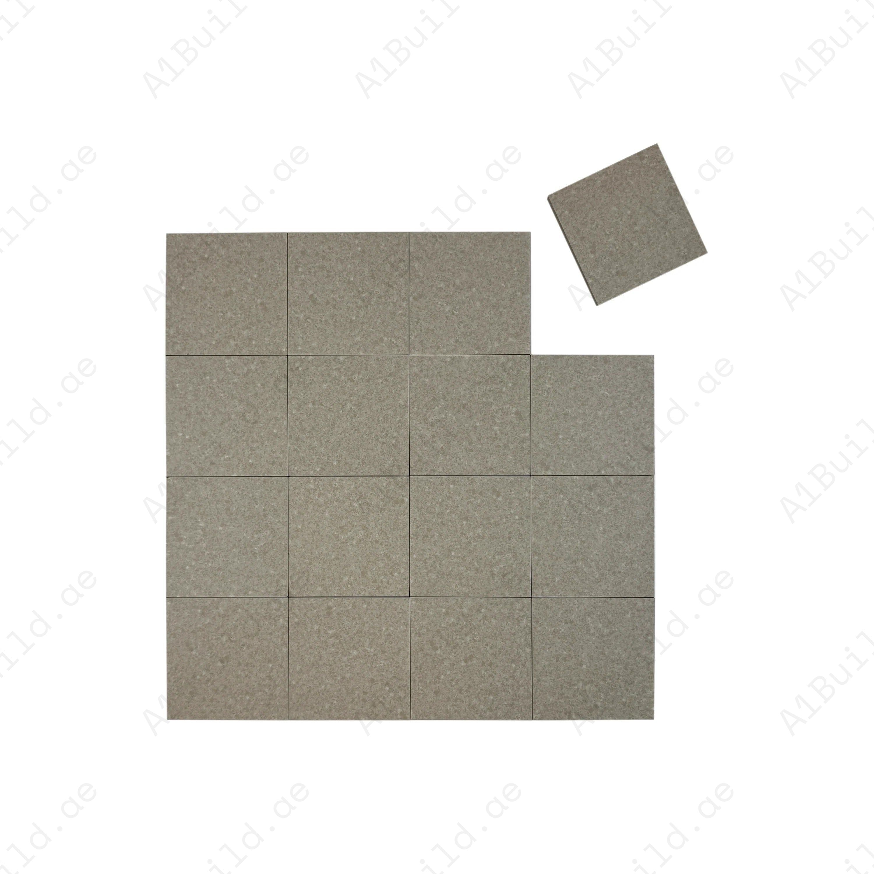 Sukabumi Medium Beige Matt Porcelain Tile 150x150mm. Durable, UV & slip resistant, eco-friendly, ideal for swimming pools, spas, and water features in Dubai.