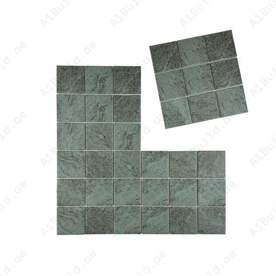Sukabumi porcelain mosaic tiles for pools, spas & water features. Slip-resistant, UV-protected, eco-friendly, and crafted for luxury durability in Dubai.