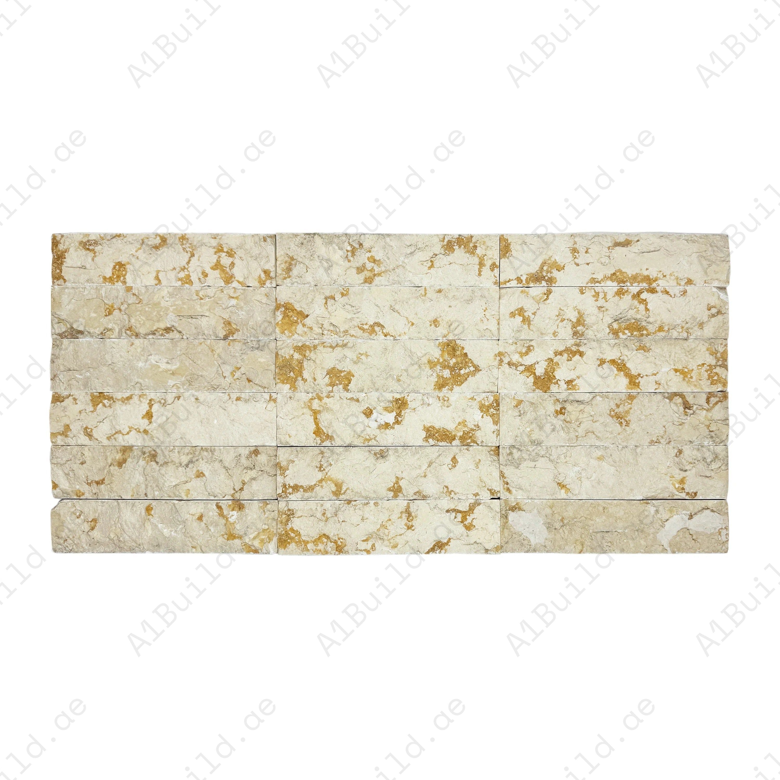 Sunny Beige Split marble wall cladding in premium stone with warm tones. Ideal for walls, feature areas, and decorative interiors with natural texture.