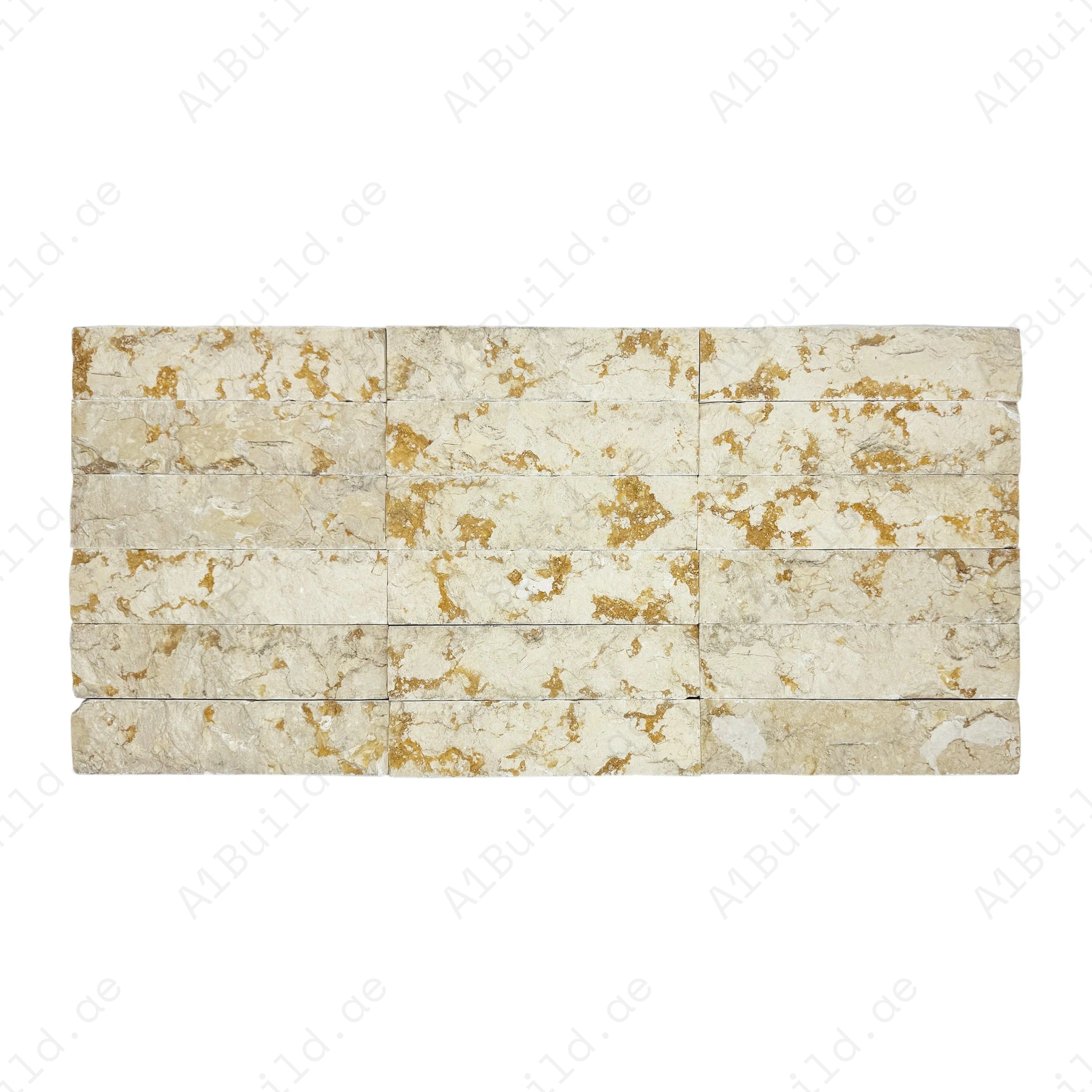 Sunny Beige Split marble wall cladding in premium stone with warm tones. Ideal for walls, feature areas, and decorative interiors with natural texture.
