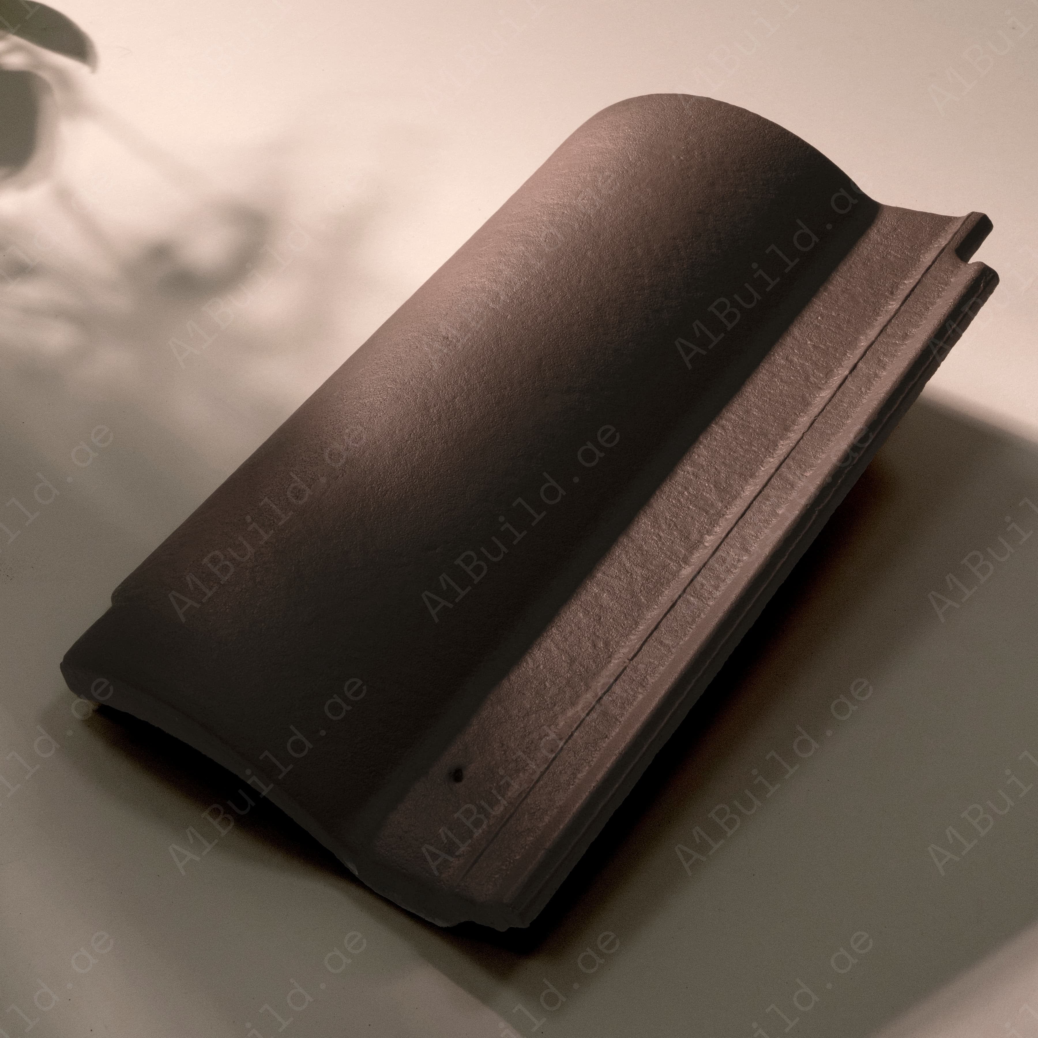 Concrete Roof Tile | S-Wave Profile | Cedar Mat Finish | Weather-Resistant Roofing for UAE Homes