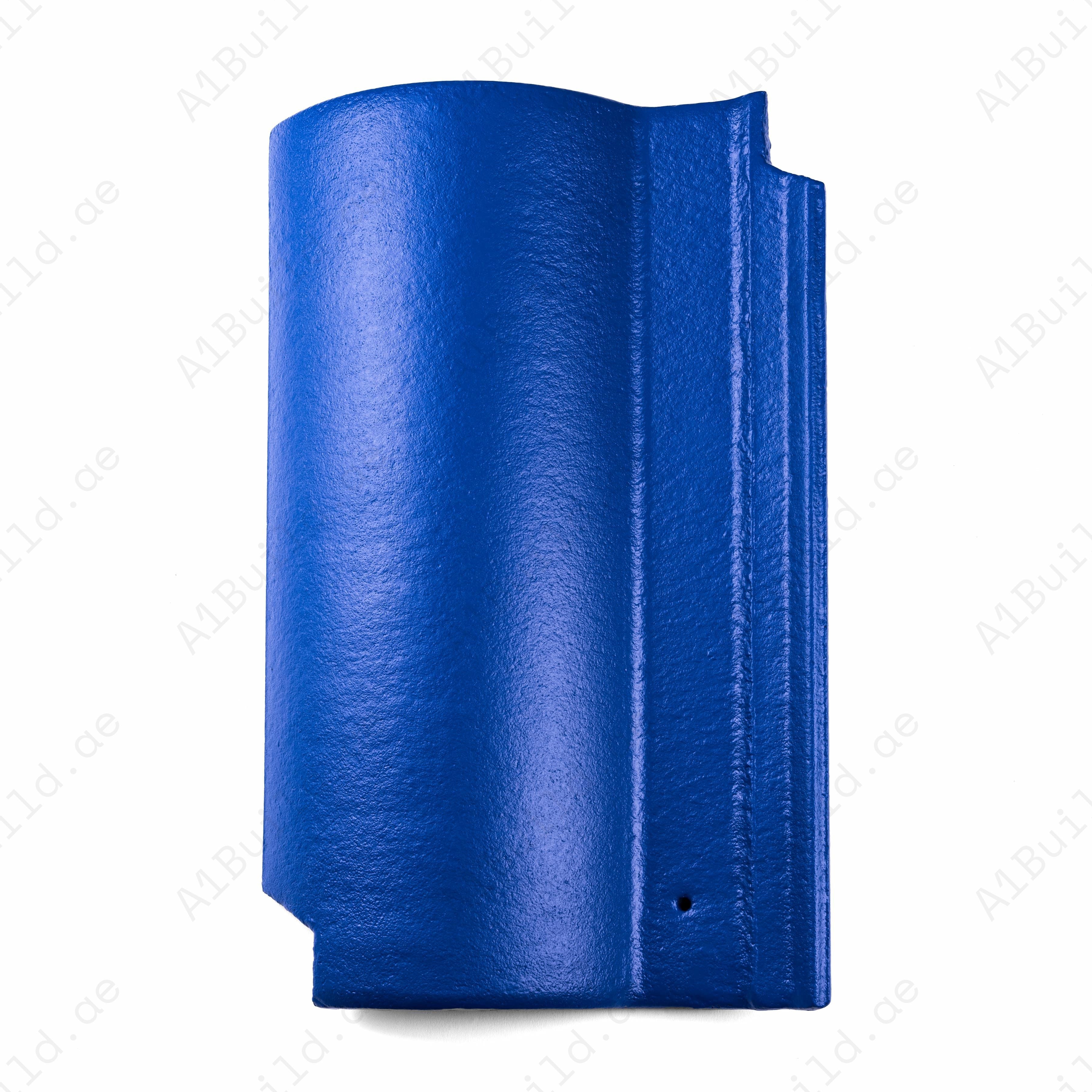 Concrete Roof Tile | S-Wave Profile | Cool Blue Glossy Finish | Bold Weather-Resistant Roofing for UAE