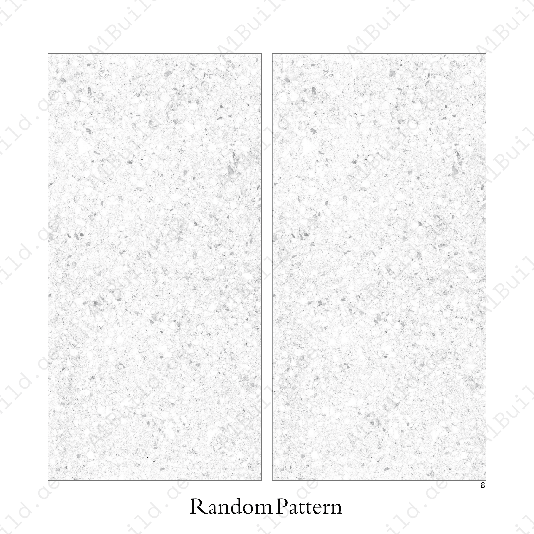 Terrazo Bianco 60x120cm porcelain tile, 20mm thick with R11 rough matt finish. Elegant terrazzo look, ideal for outdoor and high-traffic spaces.