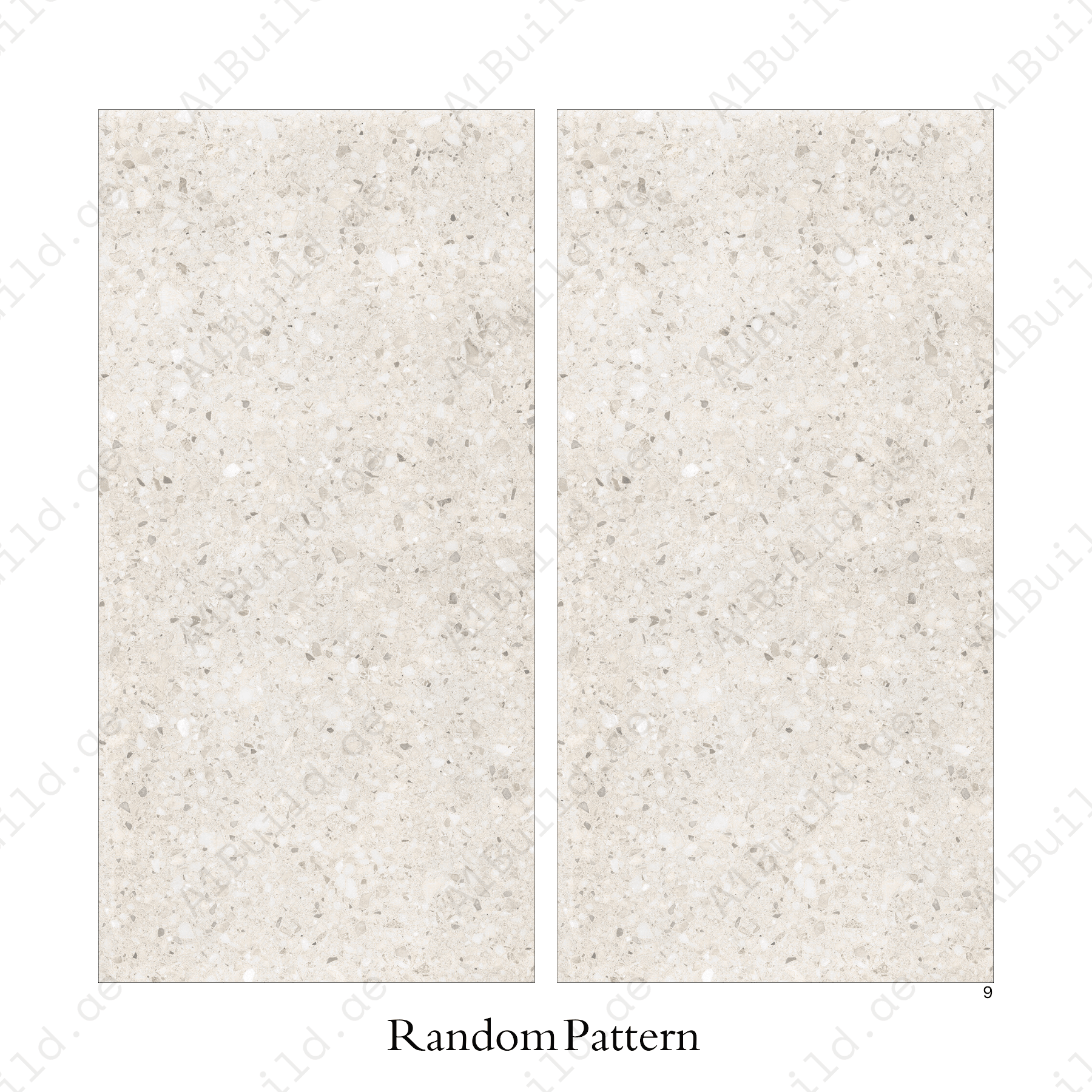 Terrazo Crema 60x120cm porcelain tile, 20mm thick with R11 slip-resistant rough matt finish. Classic terrazzo look, perfect for outdoor spaces.