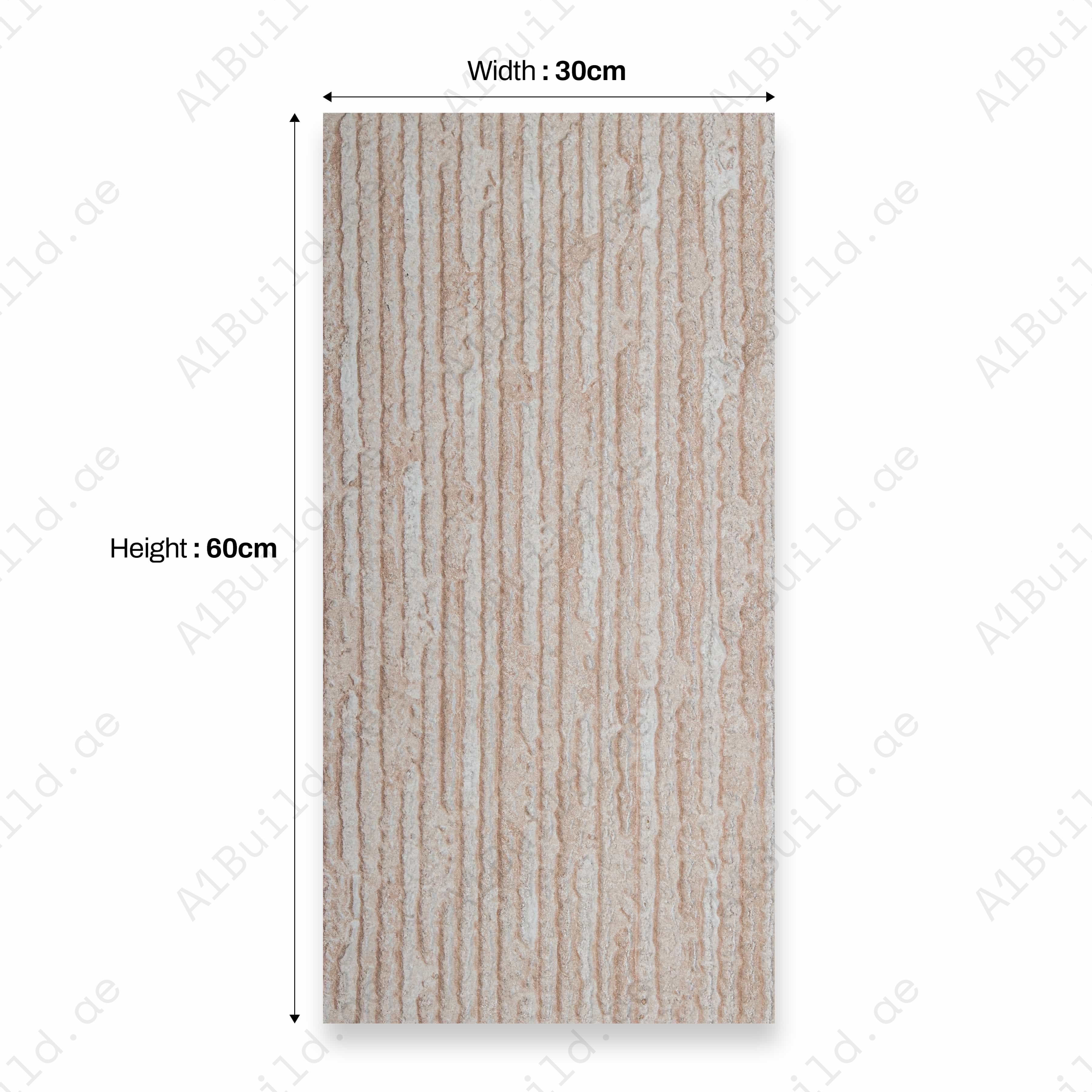 Theo Beige A BBM 30X60CM 09MM CERAMIC INDOOR OUTDOOR WALLS TILE