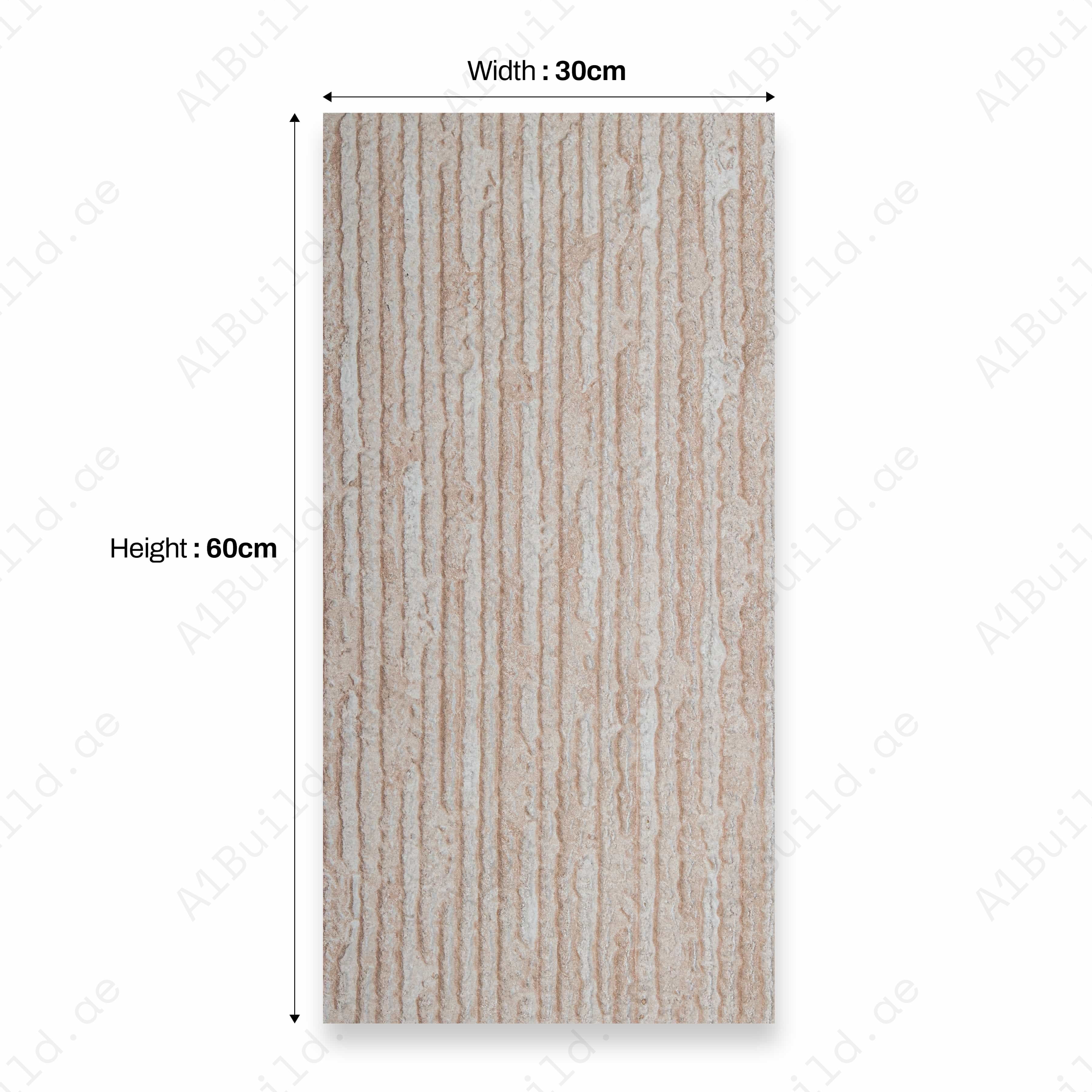 Theo Beige A BBM 30X60CM 09MM CERAMIC INDOOR OUTDOOR WALLS TILE