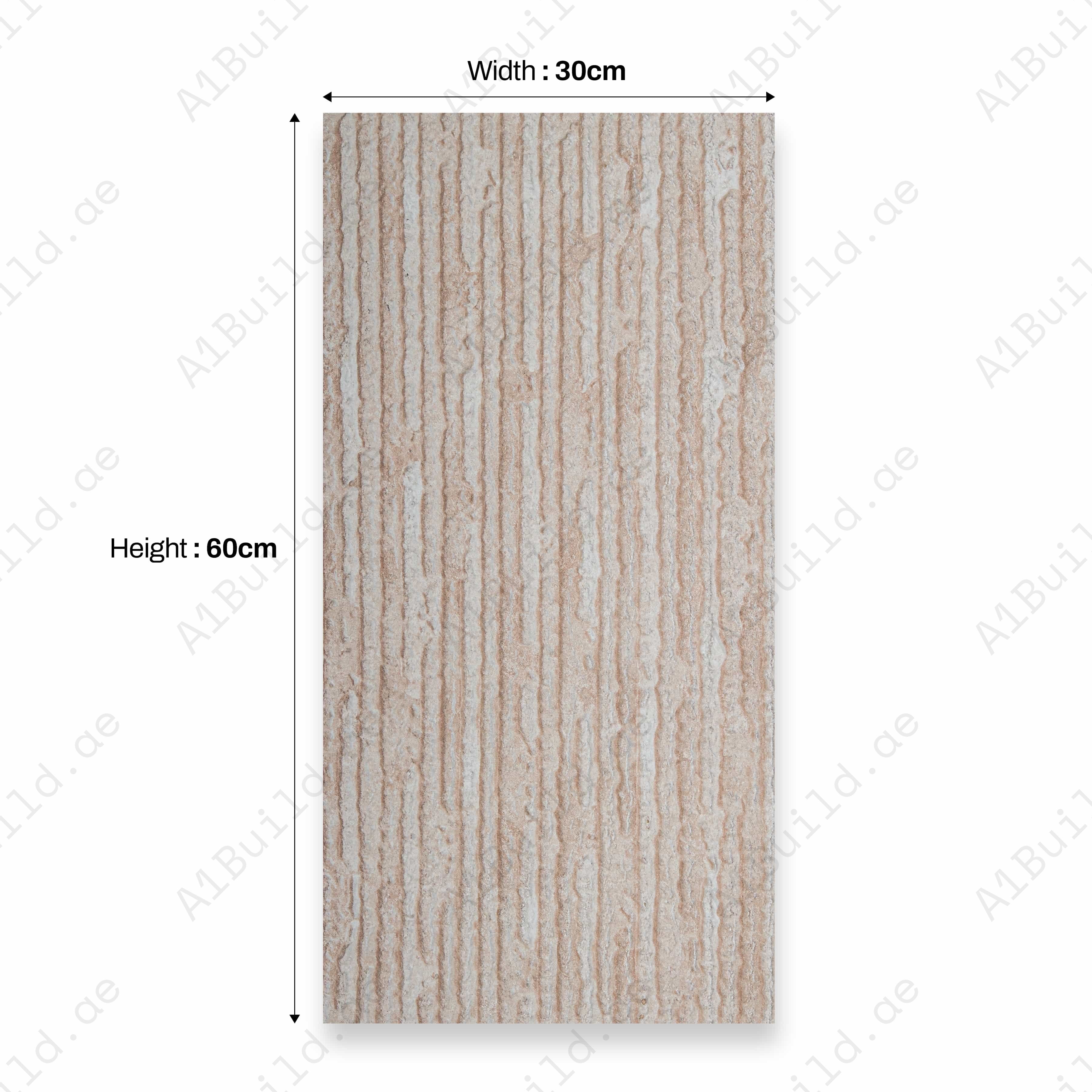 Theo Beige A BBM 30X60CM 09MM CERAMIC INDOOR OUTDOOR WALLS TILE