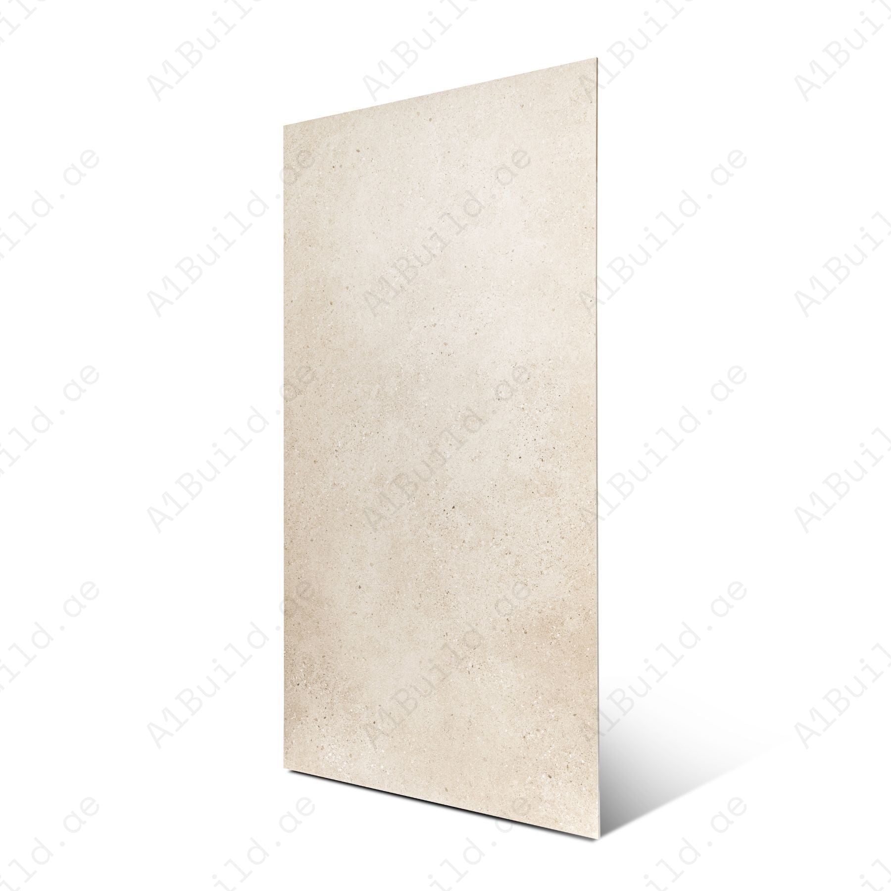 Thomas Ivory porcelain tile in 60x120cm size featuring soft ivory tones, classic stone texture and durable 9mm thickness for floors and walls.