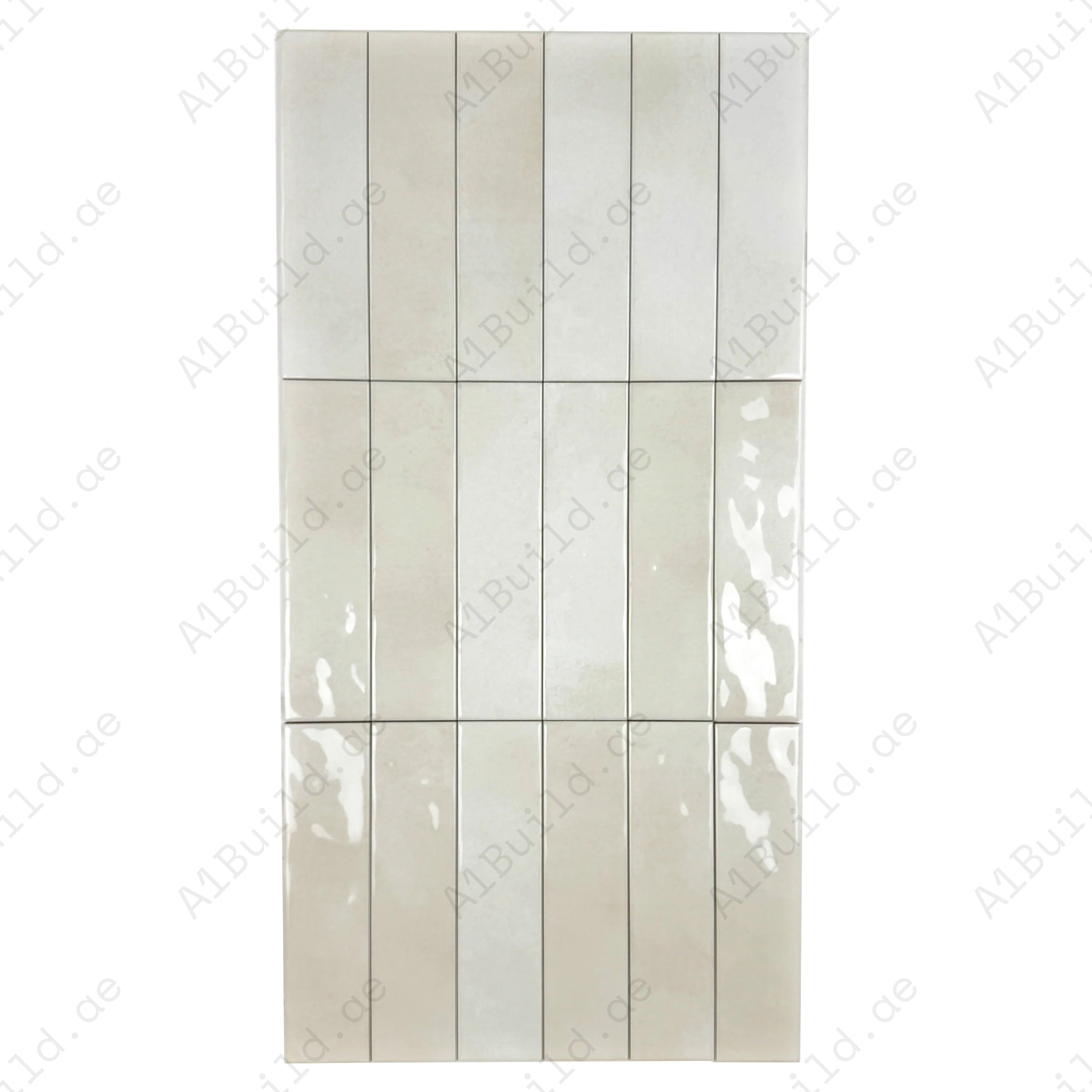 Tonal Symphony Smoke White Glossy Ceramic Tile – premium artisanal design, durable finish, and modern style for walls, kitchens, bathrooms, and interiors.