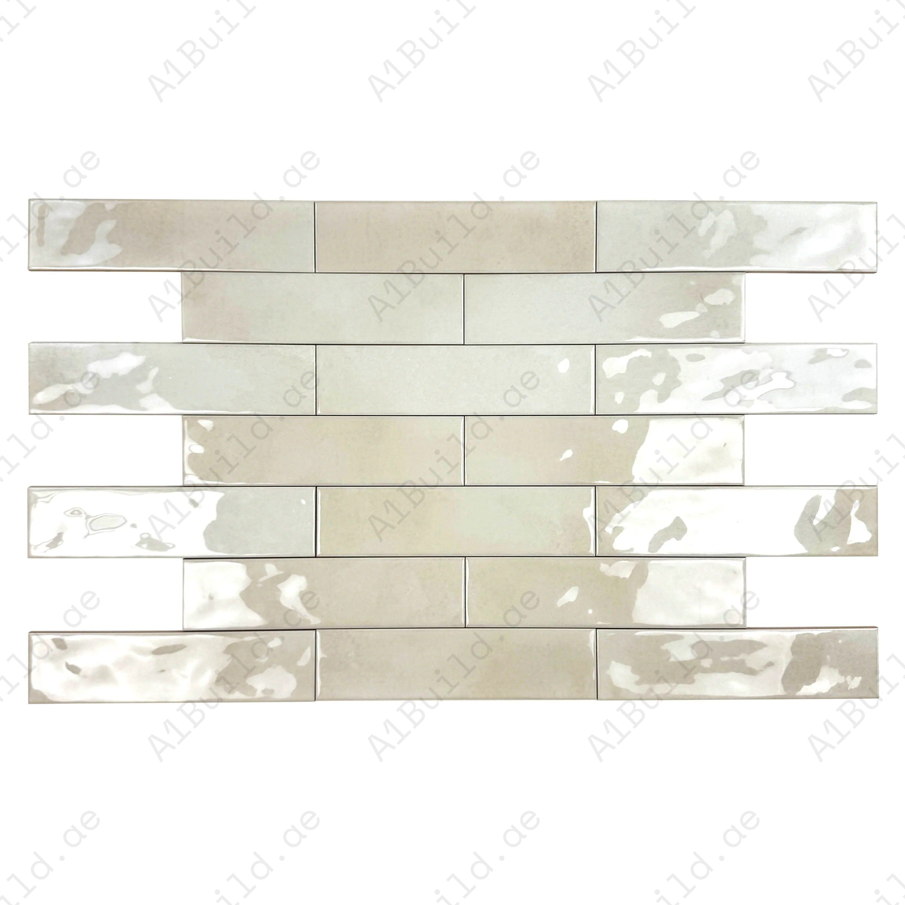 Tonal Symphony Smoke White Glossy Ceramic Tile – premium artisanal design, durable finish, and modern style for walls, kitchens, bathrooms, and interiors.