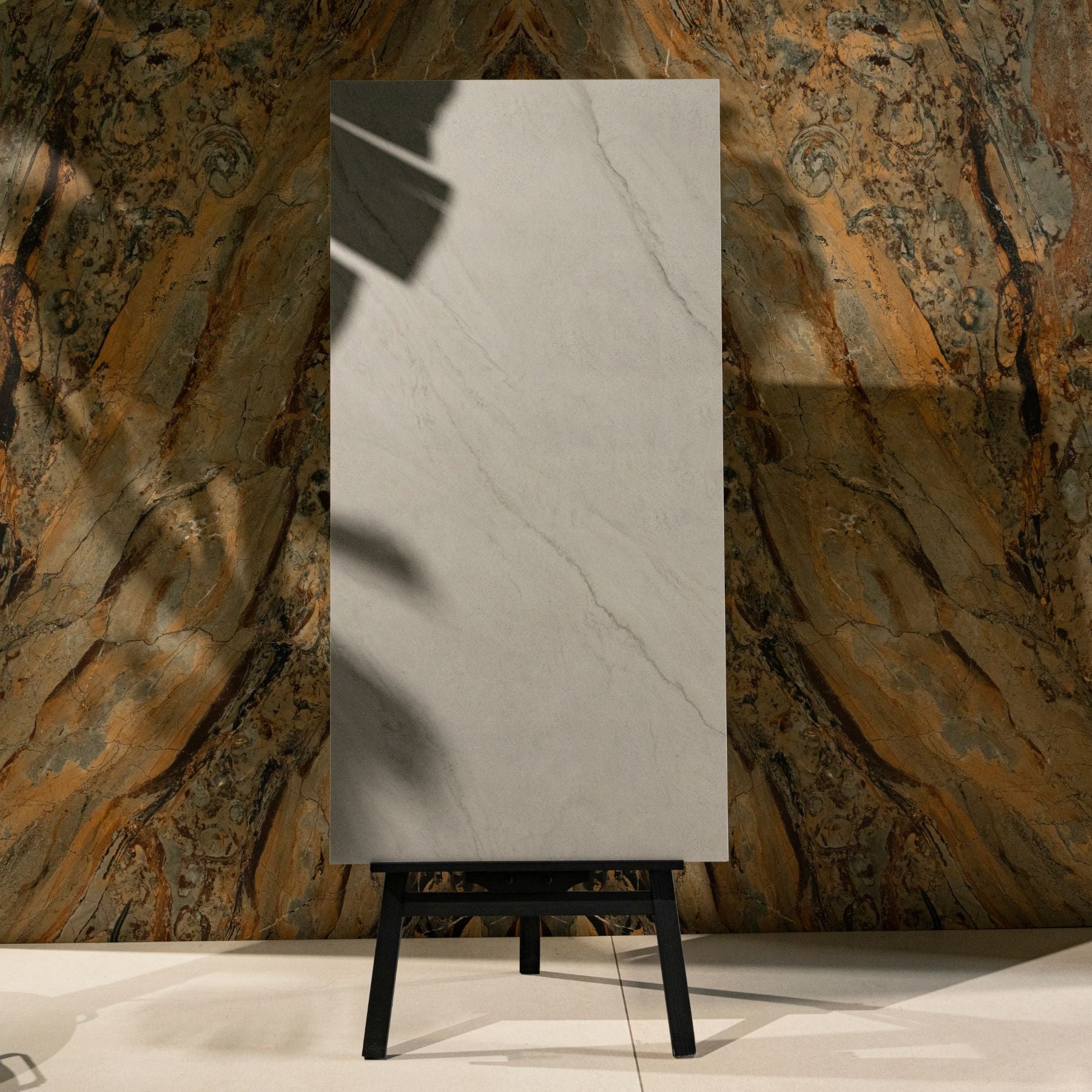 Torrent Silver porcelain tile features a modern silver concrete finish in 60x120cm size offering durability, low maintenance & elegant design for floors & walls.