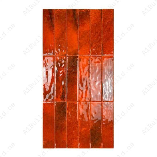 Transform interiors with Lustre Vintage Maroon Red glossy ceramic tile. Durable, waterproof, scratch-resistant & perfect for walls, backsplashes & floors.
