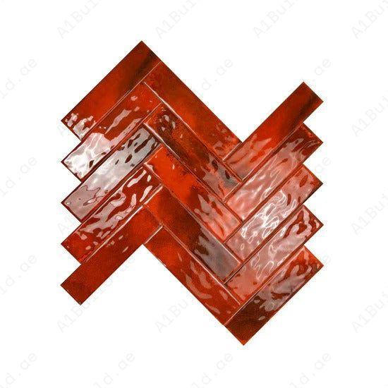 Transform interiors with Lustre Vintage Maroon Red glossy ceramic tile. Durable, waterproof, scratch-resistant & perfect for walls, backsplashes & floors.