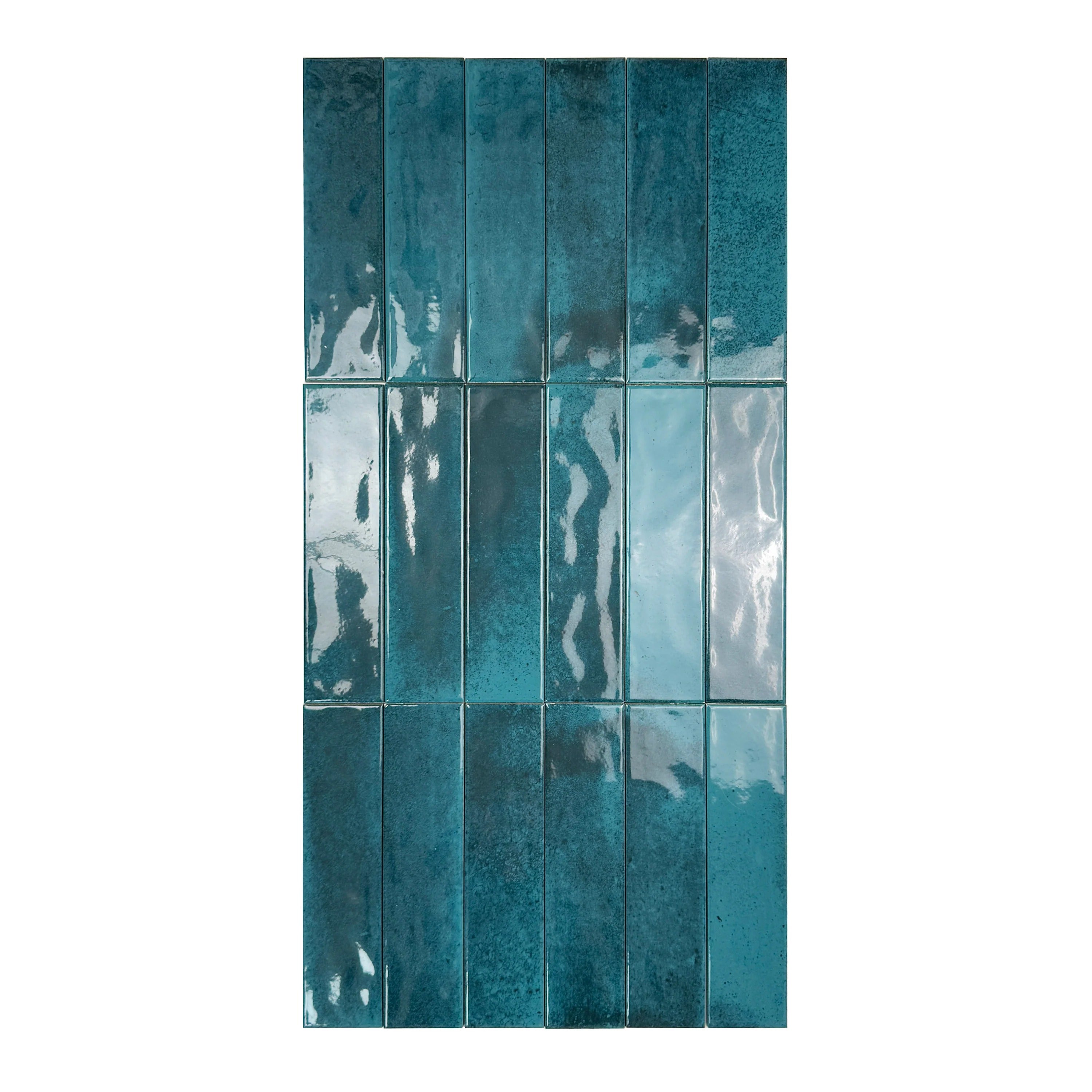 Transform interiors with Lustre Vintage Pine Green glossy ceramic tile. Durable, waterproof, scratch-resistant & ideal for walls, backsplashes & light floors.