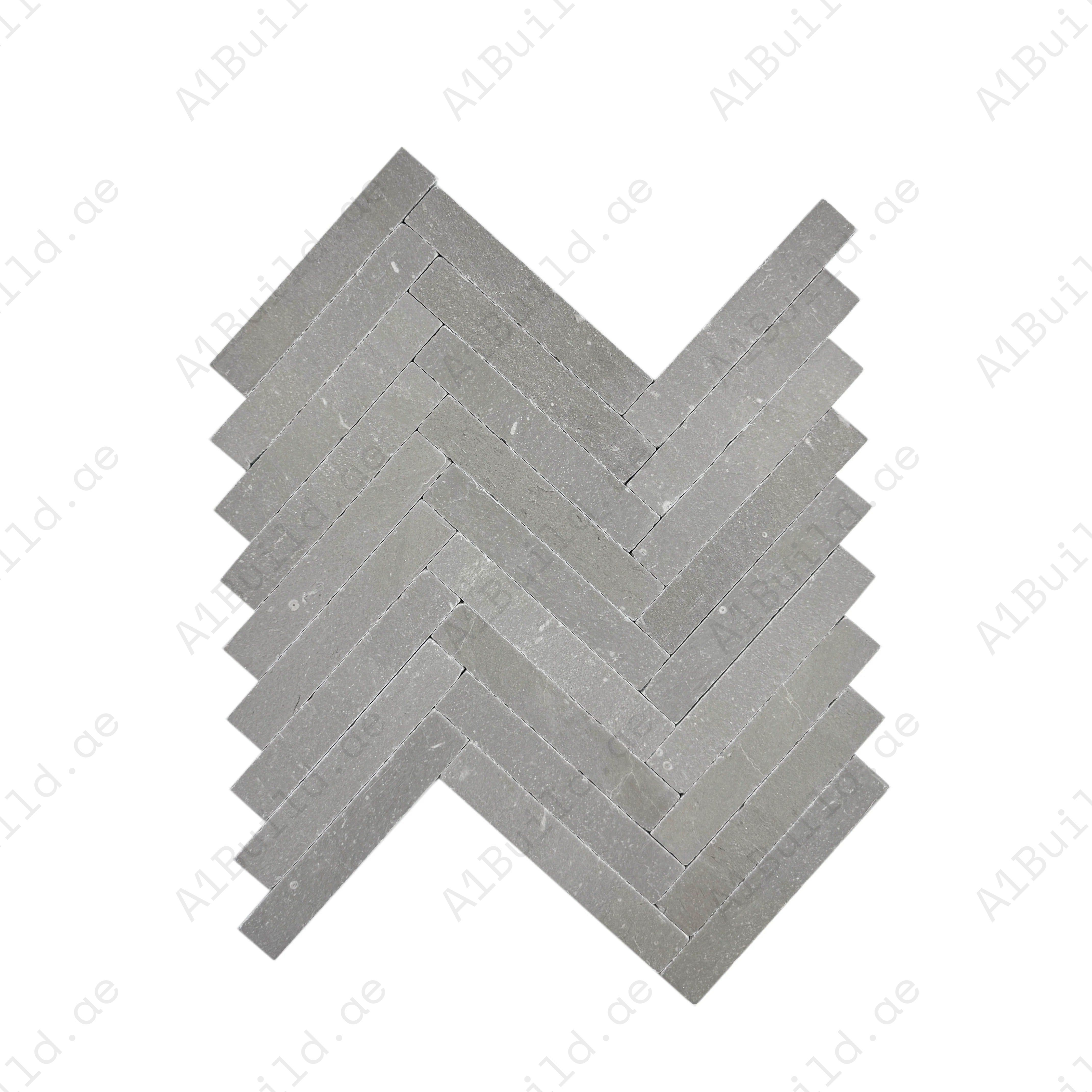 Transform interiors with Verona Series Ace Grey marble tile. Featuring a tumbled & brushed surface, durable design, and natural elegance for walls and floors.