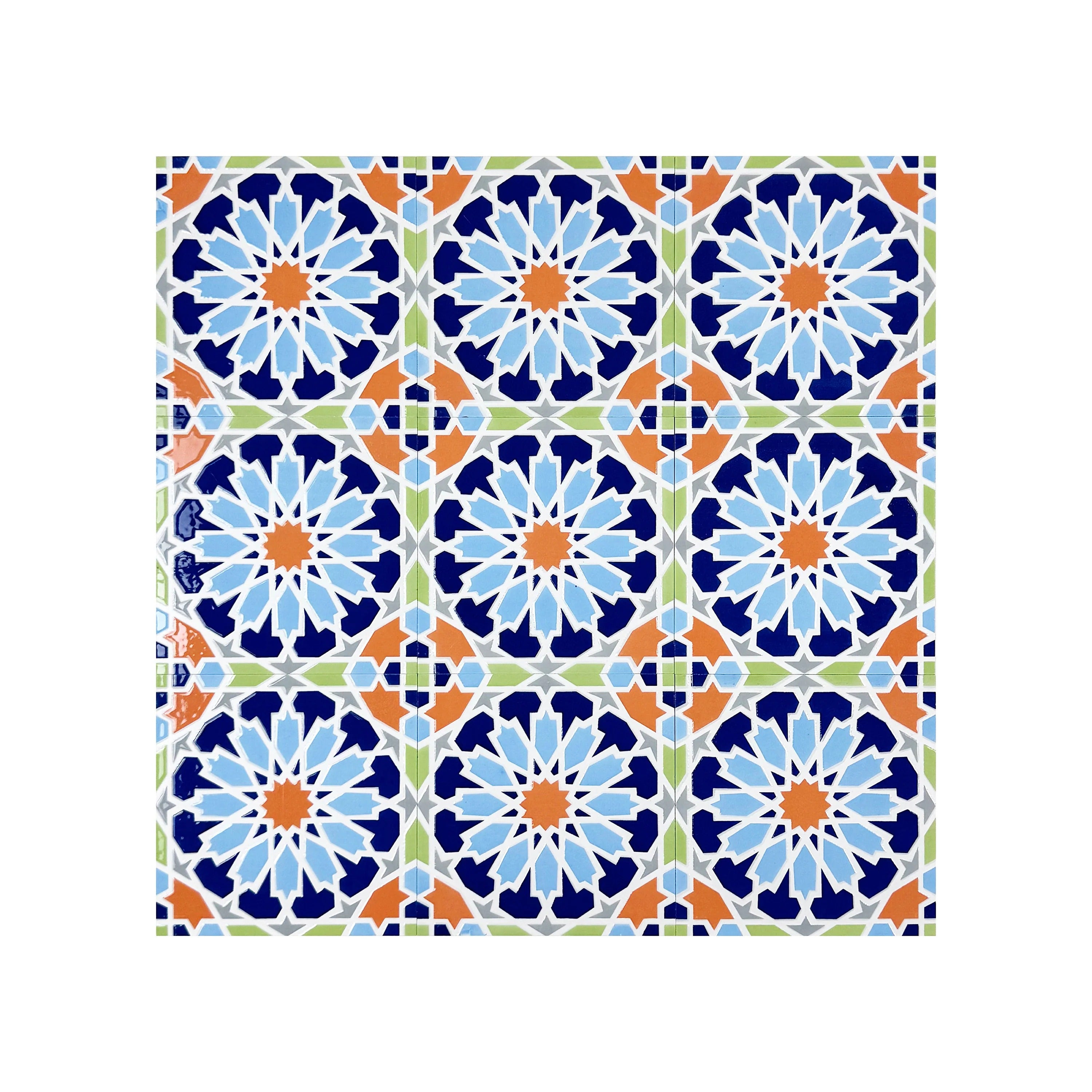 Transform spaces with Royal Souk Moroccan Glossy Ceramic Tile Pattern 203. Perfect 200x200mm design for walls, floors, kitchens, and stylish bathrooms.