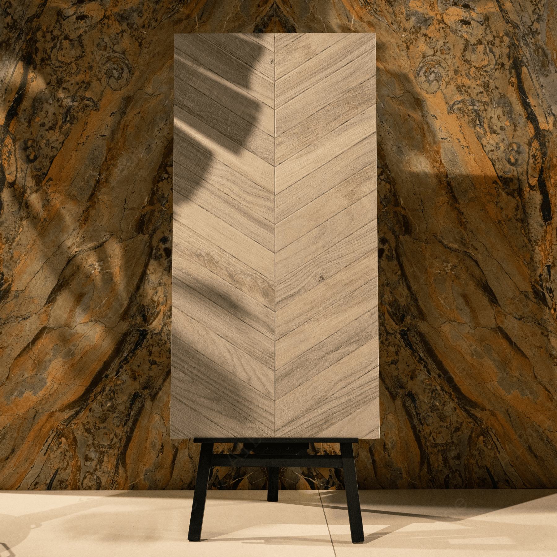 Travertino Grey porcelain tile 60x120cm with 9mm thickness features a travertine stone look, durable porcelain body for floors and walls.