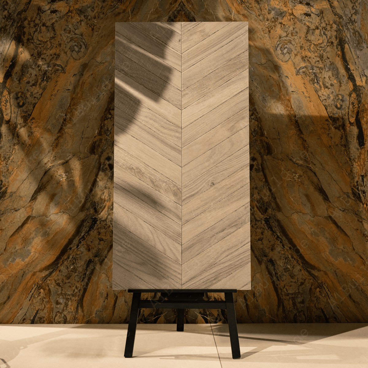 Travertino Grey porcelain tile 60x120cm with 9mm thickness features a travertine stone look, durable porcelain body for floors and walls.