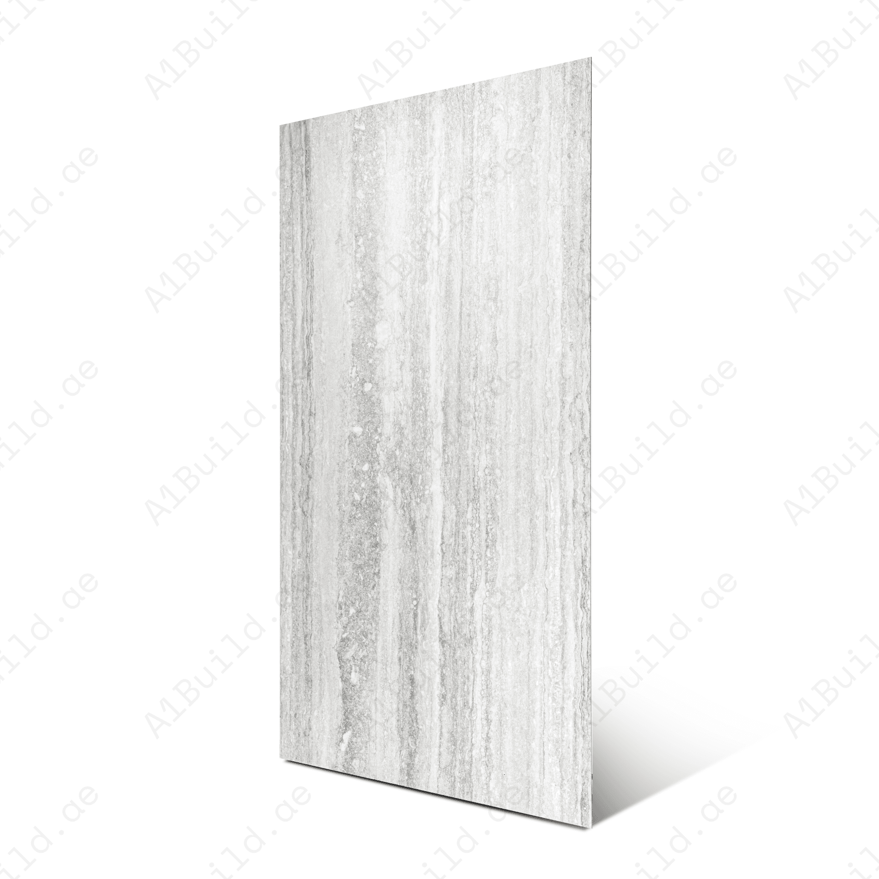 Travertino Grey porcelain tile 60x120cm with 9mm thickness features a travertine stone look, durable porcelain body for floors and walls.