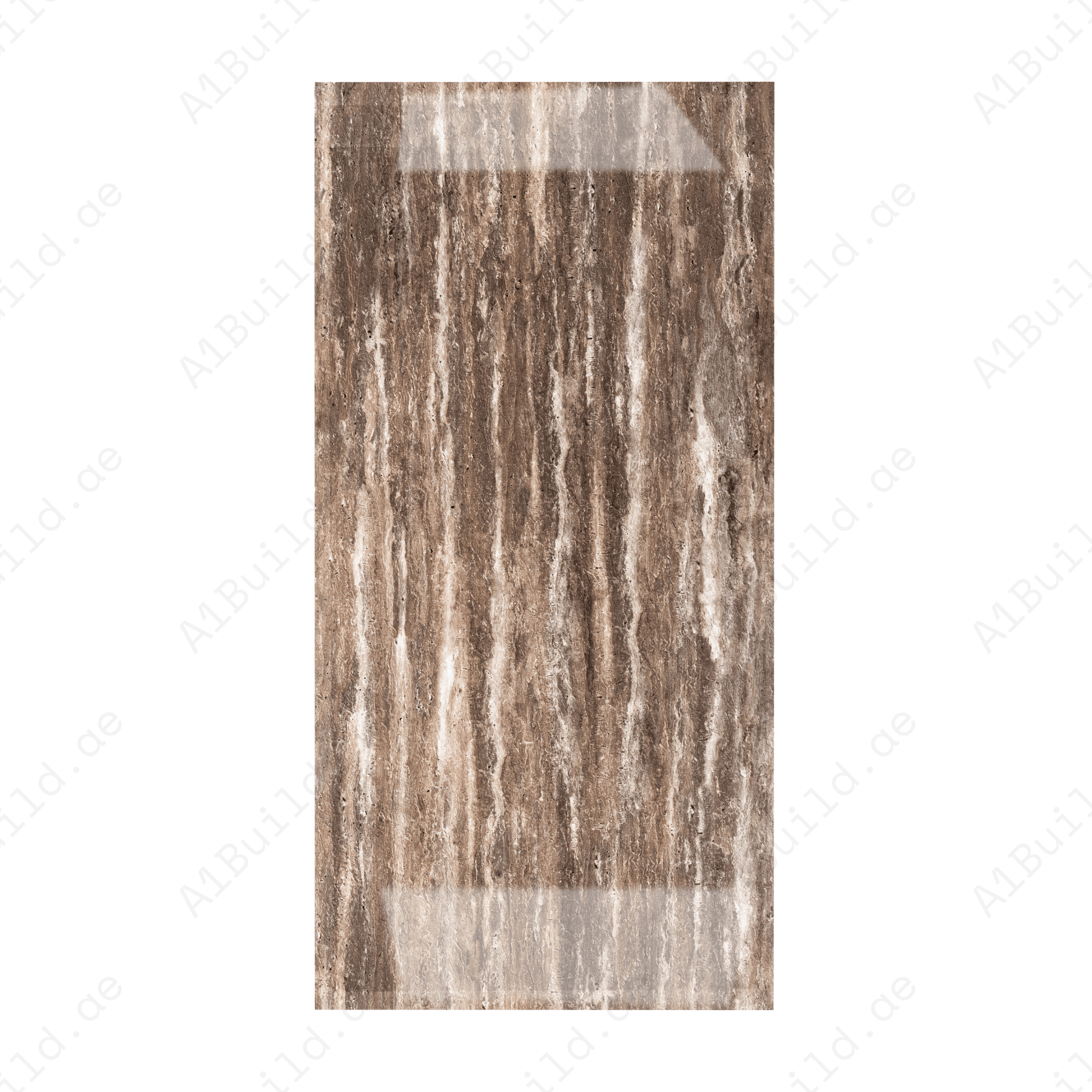 Travertino Texo Brown 80x160cm 9 mm high glossy porcelain tiles. Luxurious brown marble-look floor & wall tiles for UAE interiors.